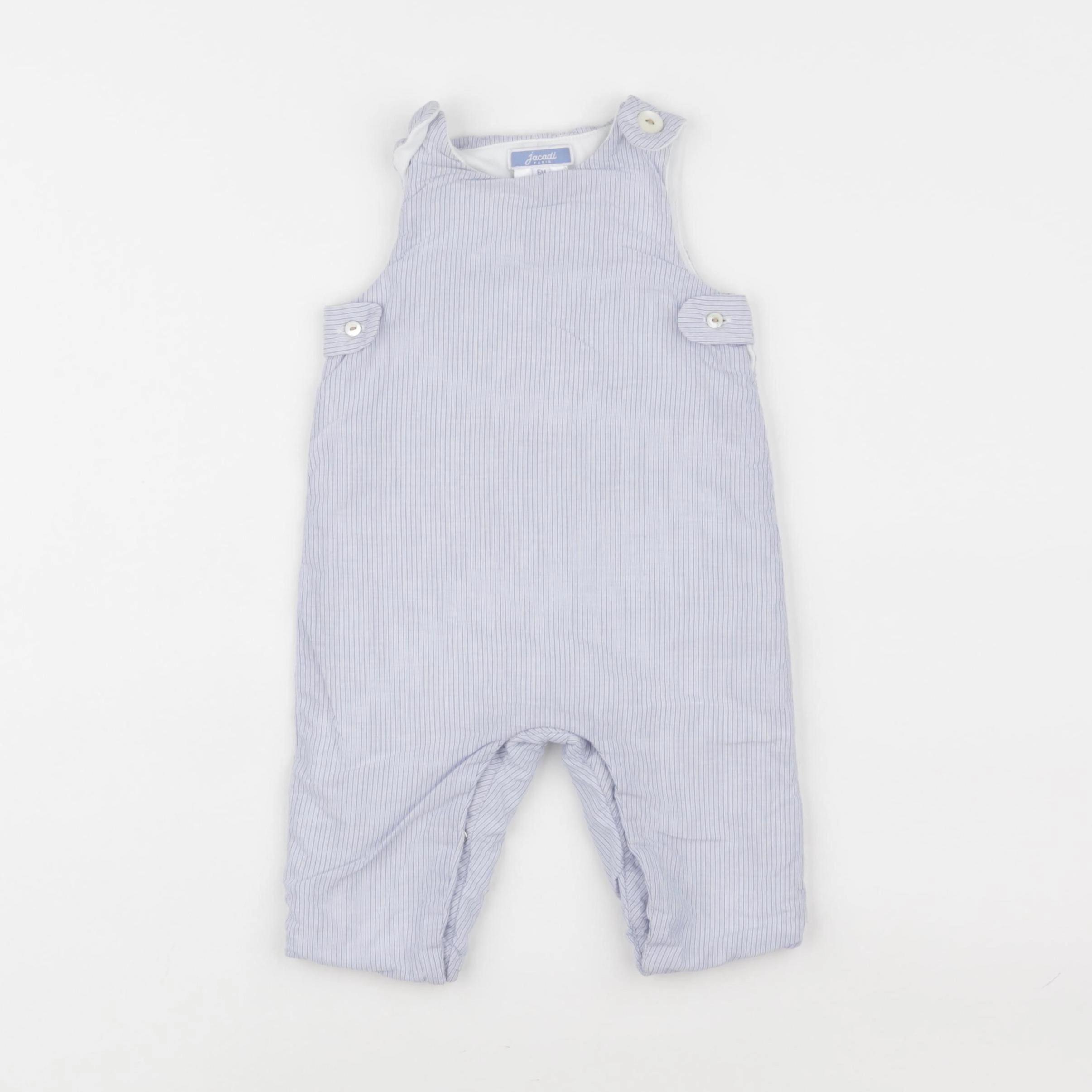 Jacadi - combinaison bleu, blanc - 6 mois