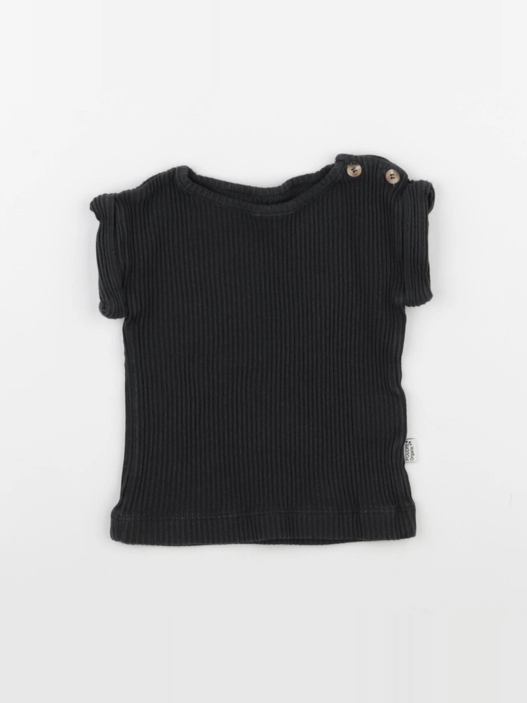 Poudre Organic - tee-shirt noir - 12 mois