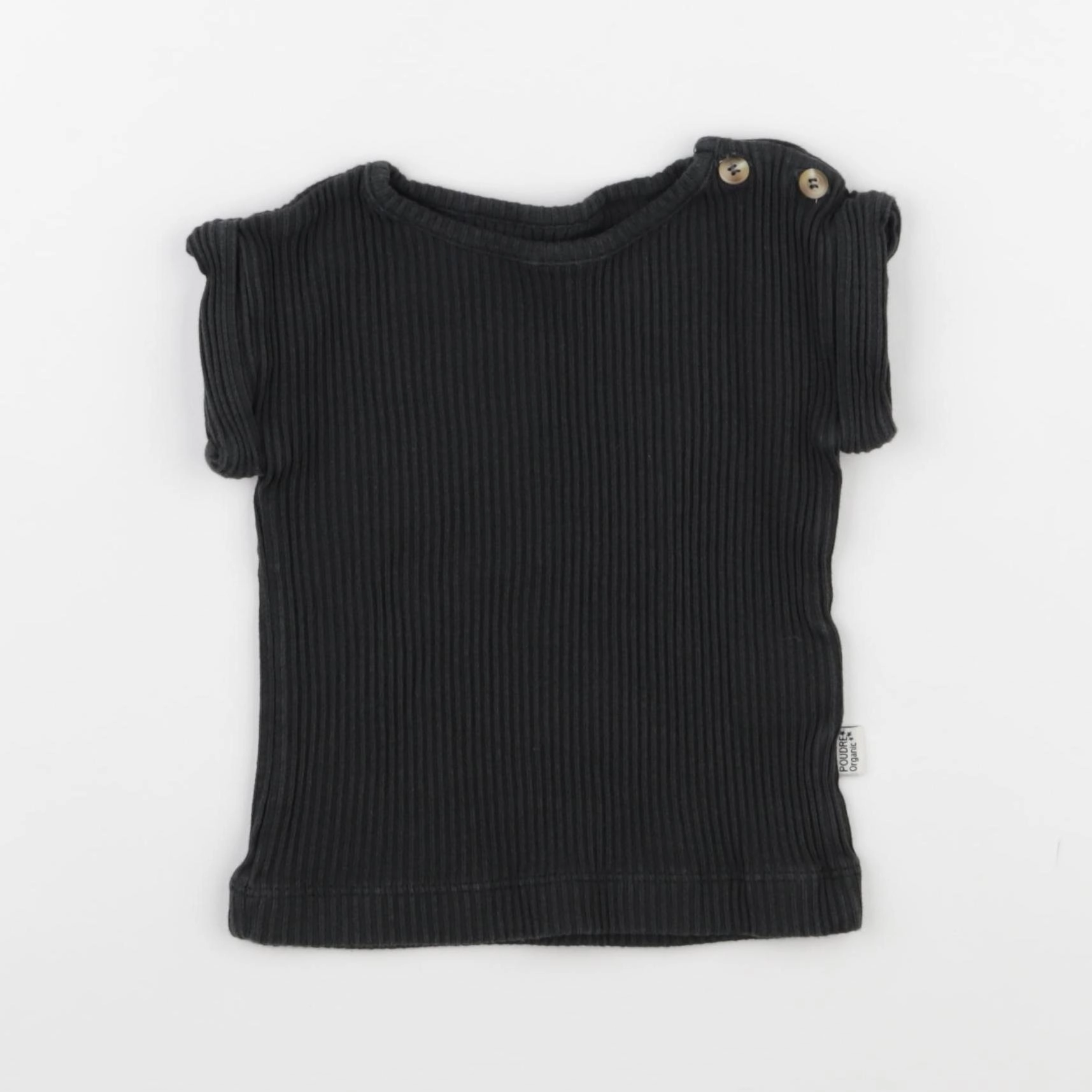 Poudre Organic - tee-shirt noir - 12 mois