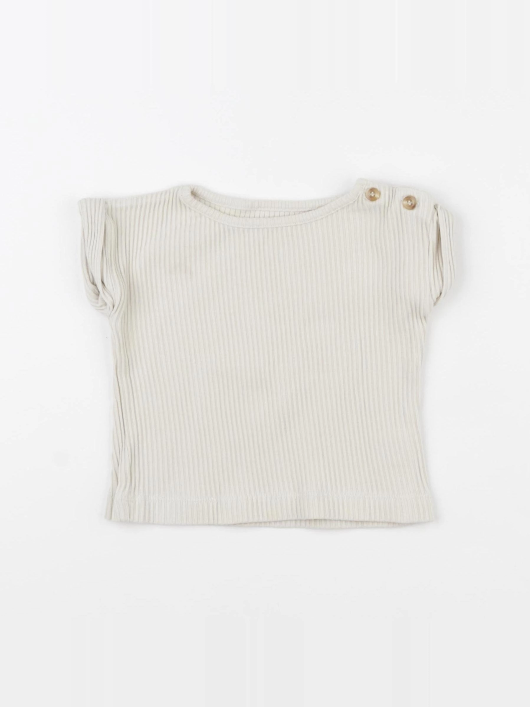 Poudre Organic - tee-shirt beige - 12 mois