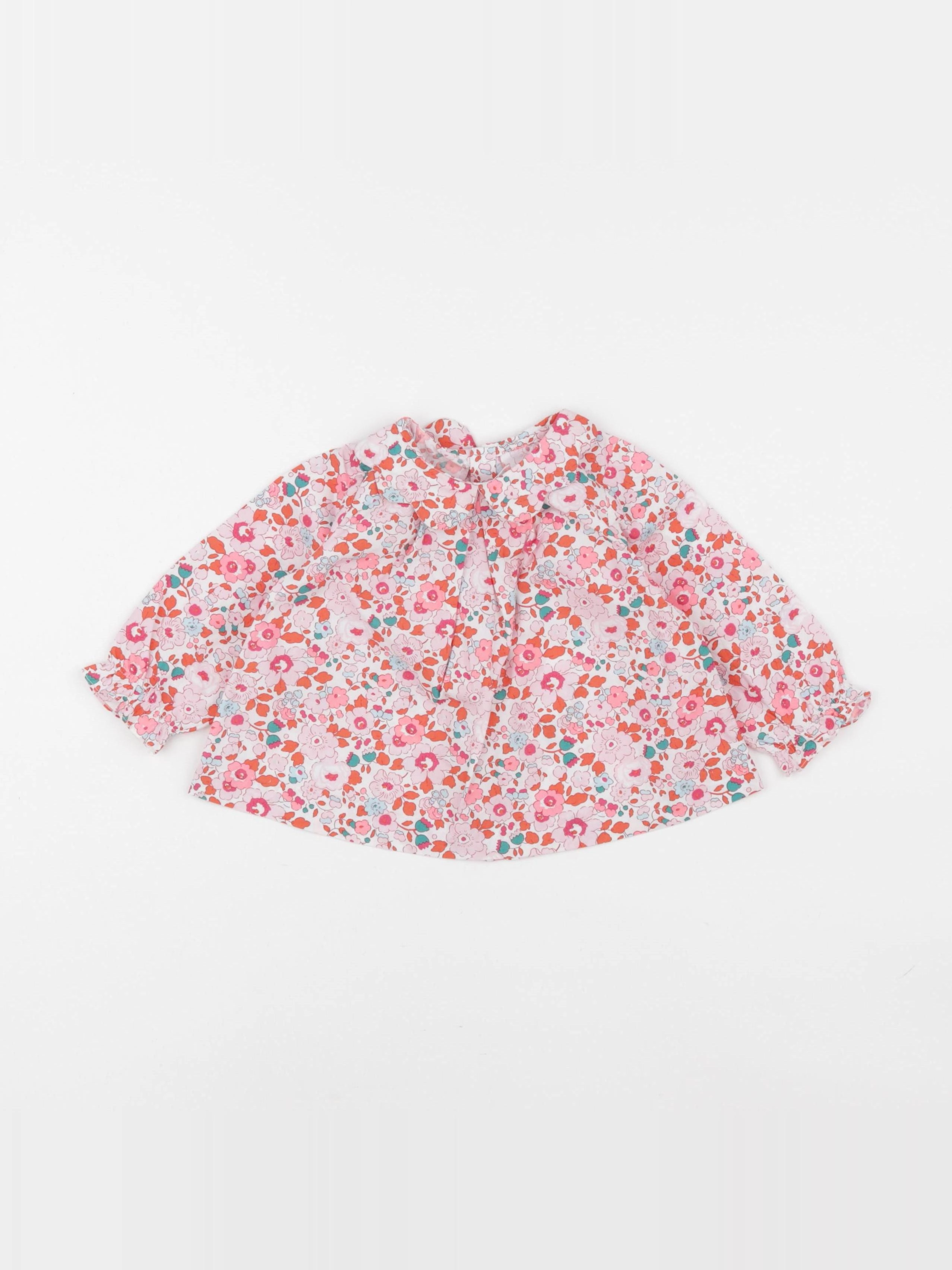 Jacadi - blouse liberty multicolore - 12 mois