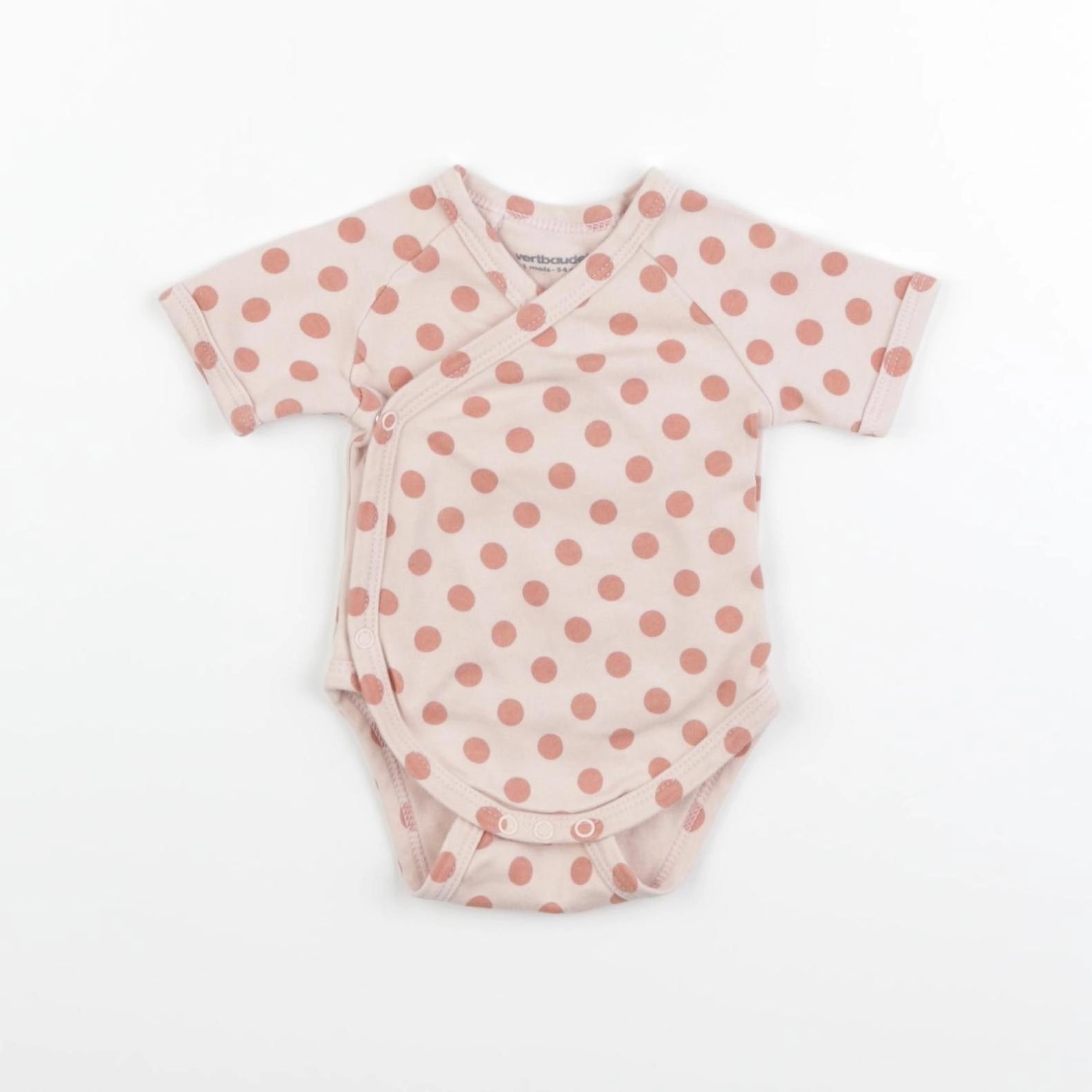 Vertbaudet - body rose - 1 mois