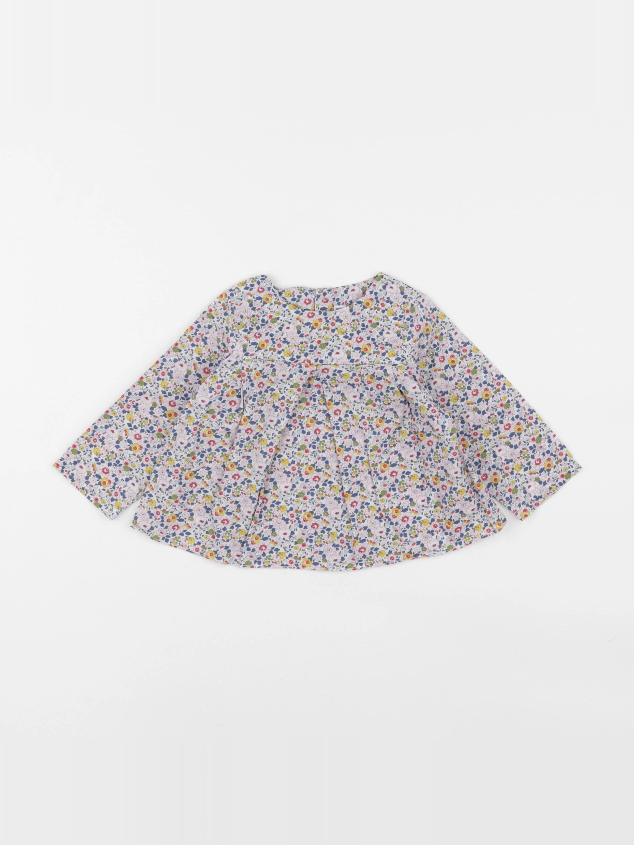 Jacadi - blouse liberty multicolore - 12 mois