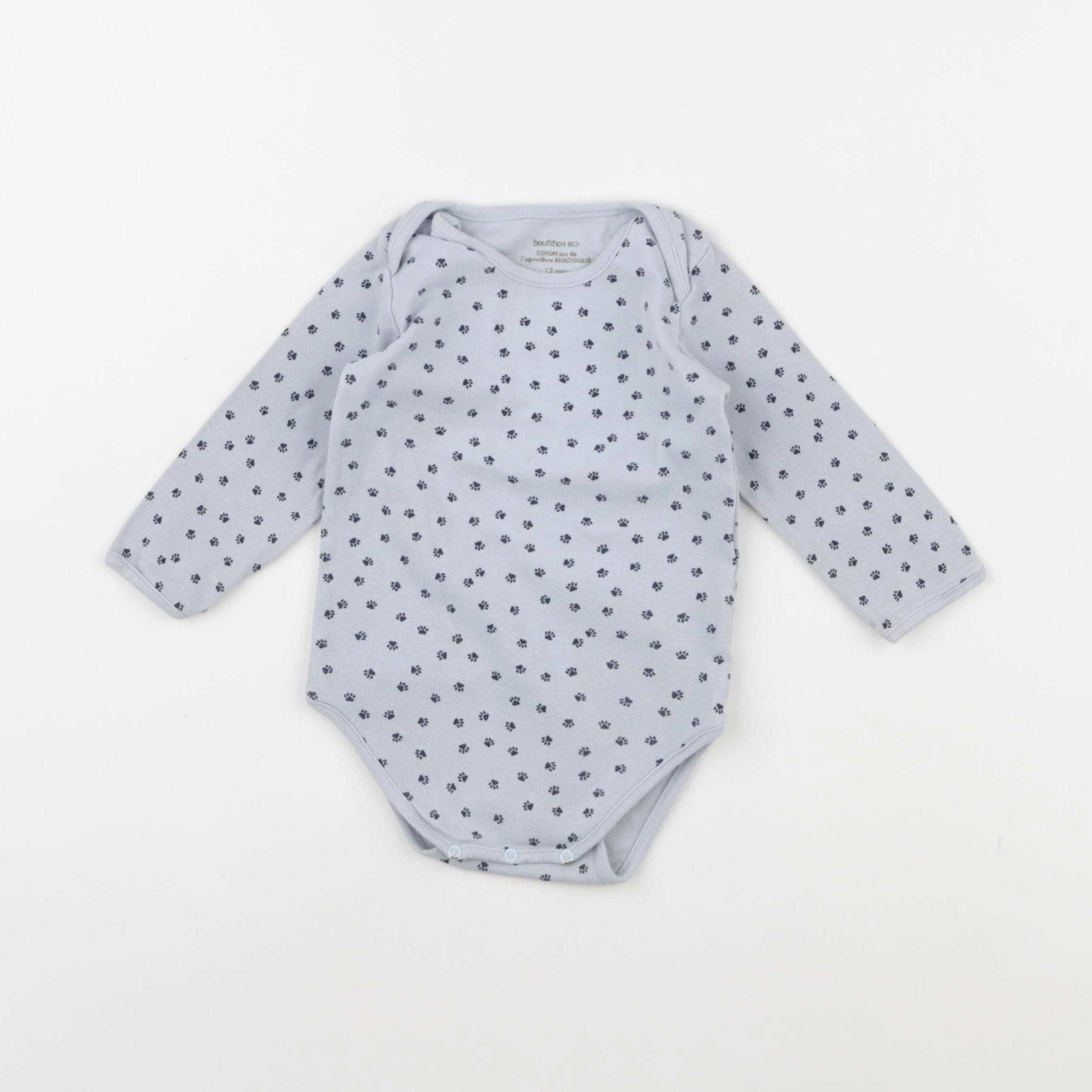 Boutchou - body bleu - 12 mois