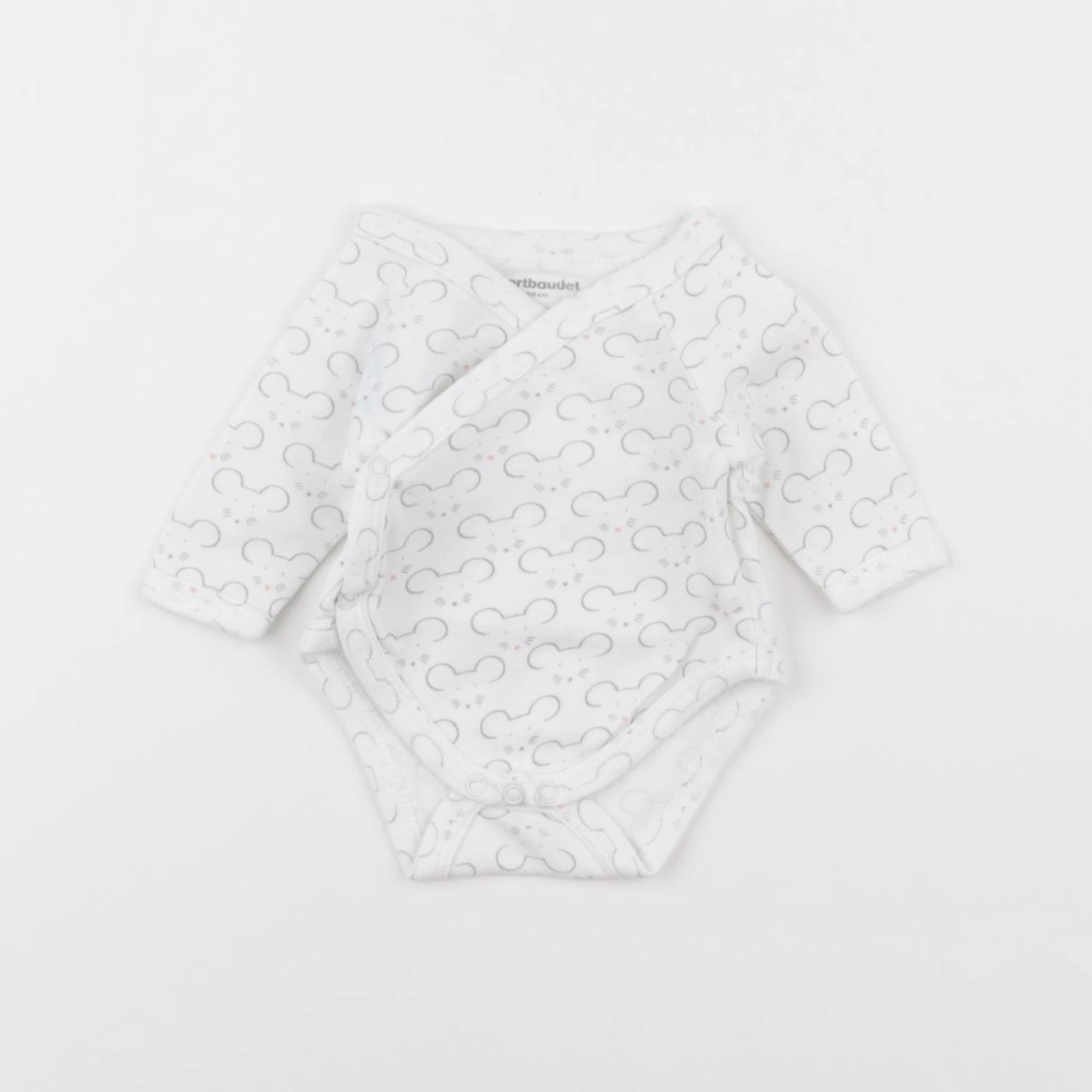 Vertbaudet - body blanc - 0 mois