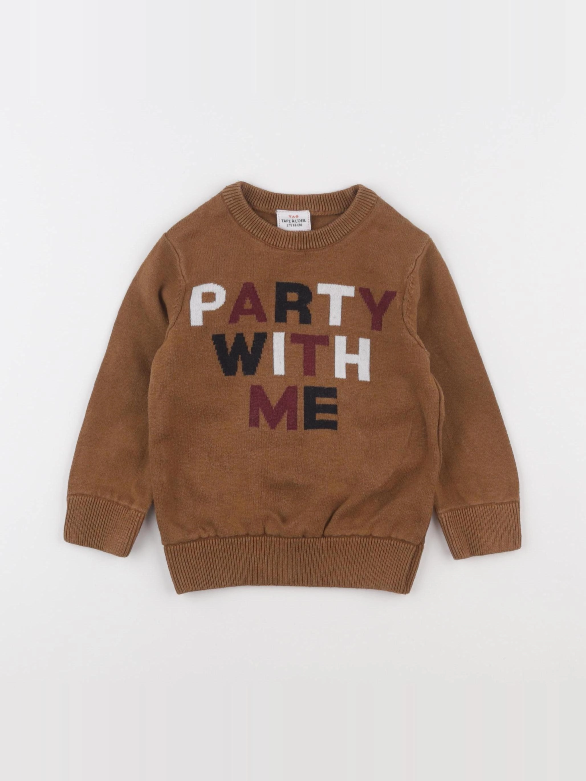 Tape à l'oeil - pull marron - 2 ans