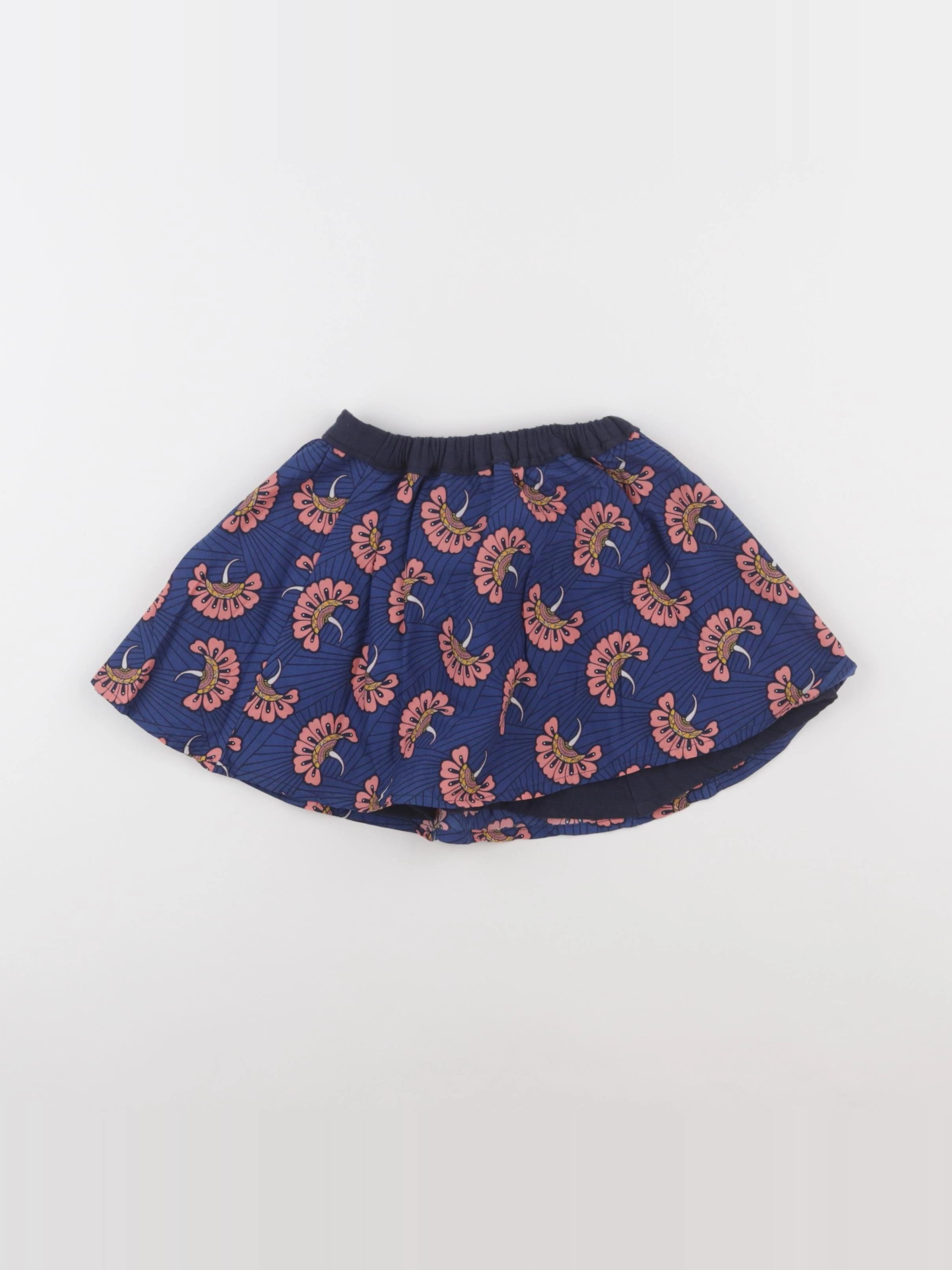 Vertbaudet - jupe réversible bleu, rose - 3 ans
