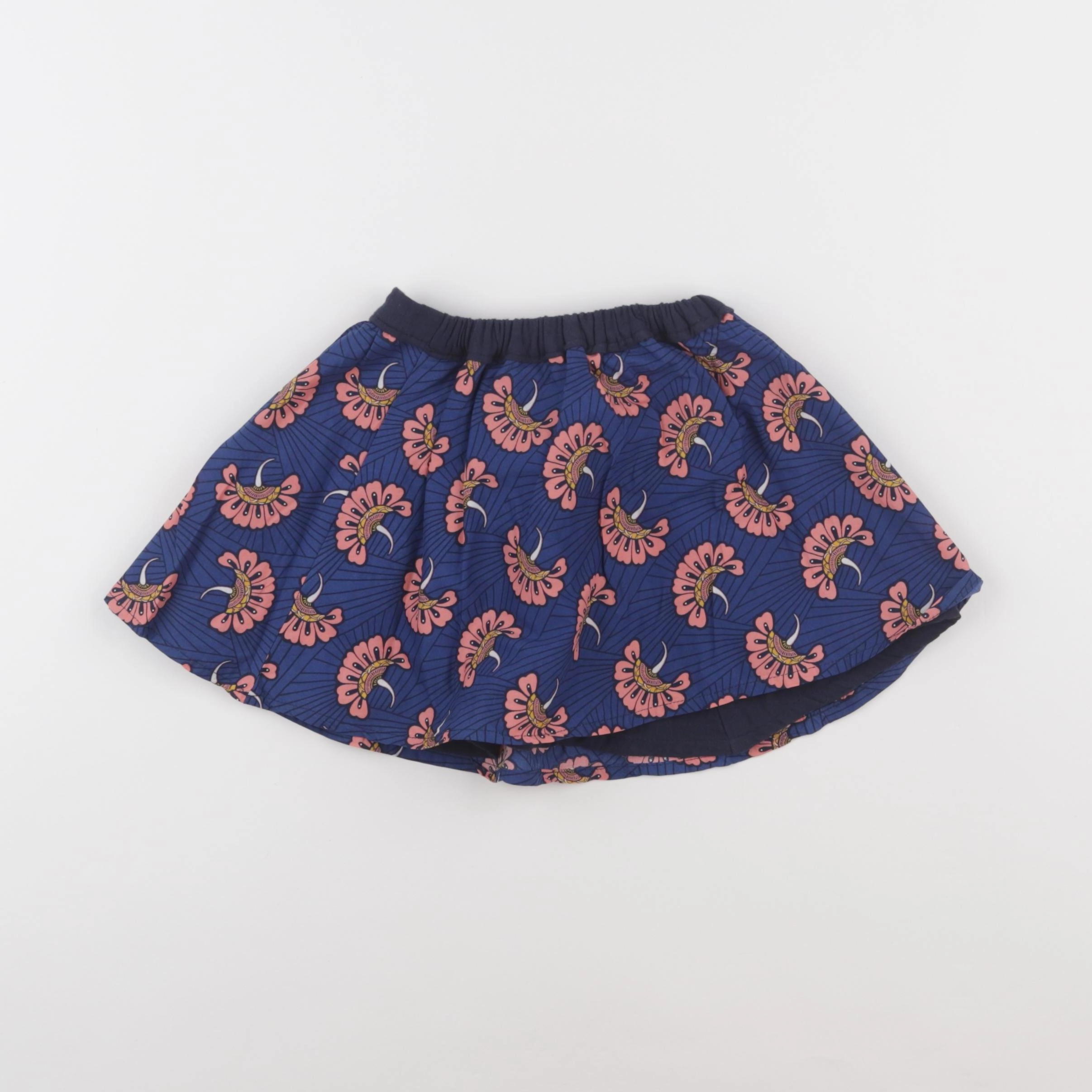 Vertbaudet - jupe réversible bleu, rose - 3 ans