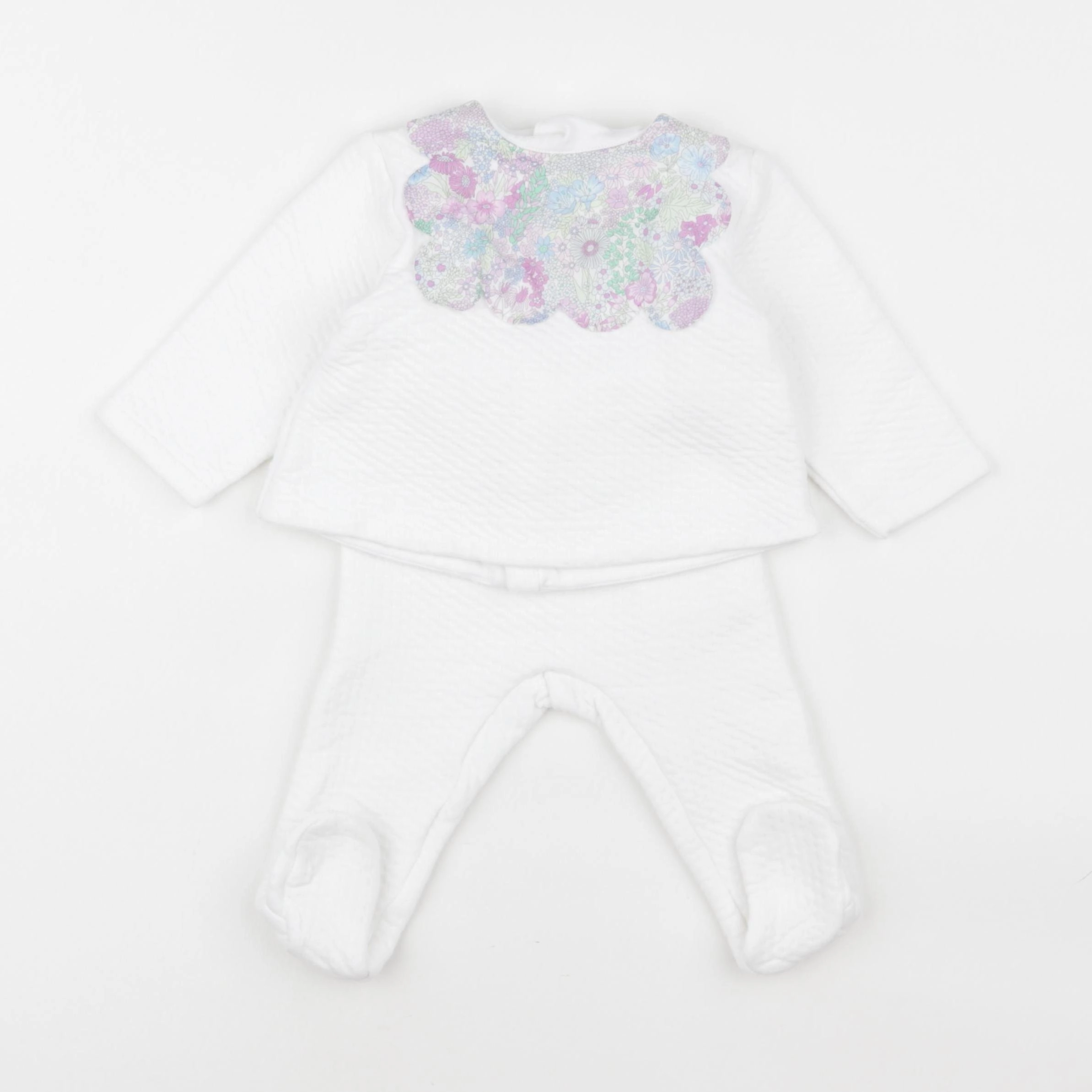 Jacadi - ensemble blanc - 12 mois