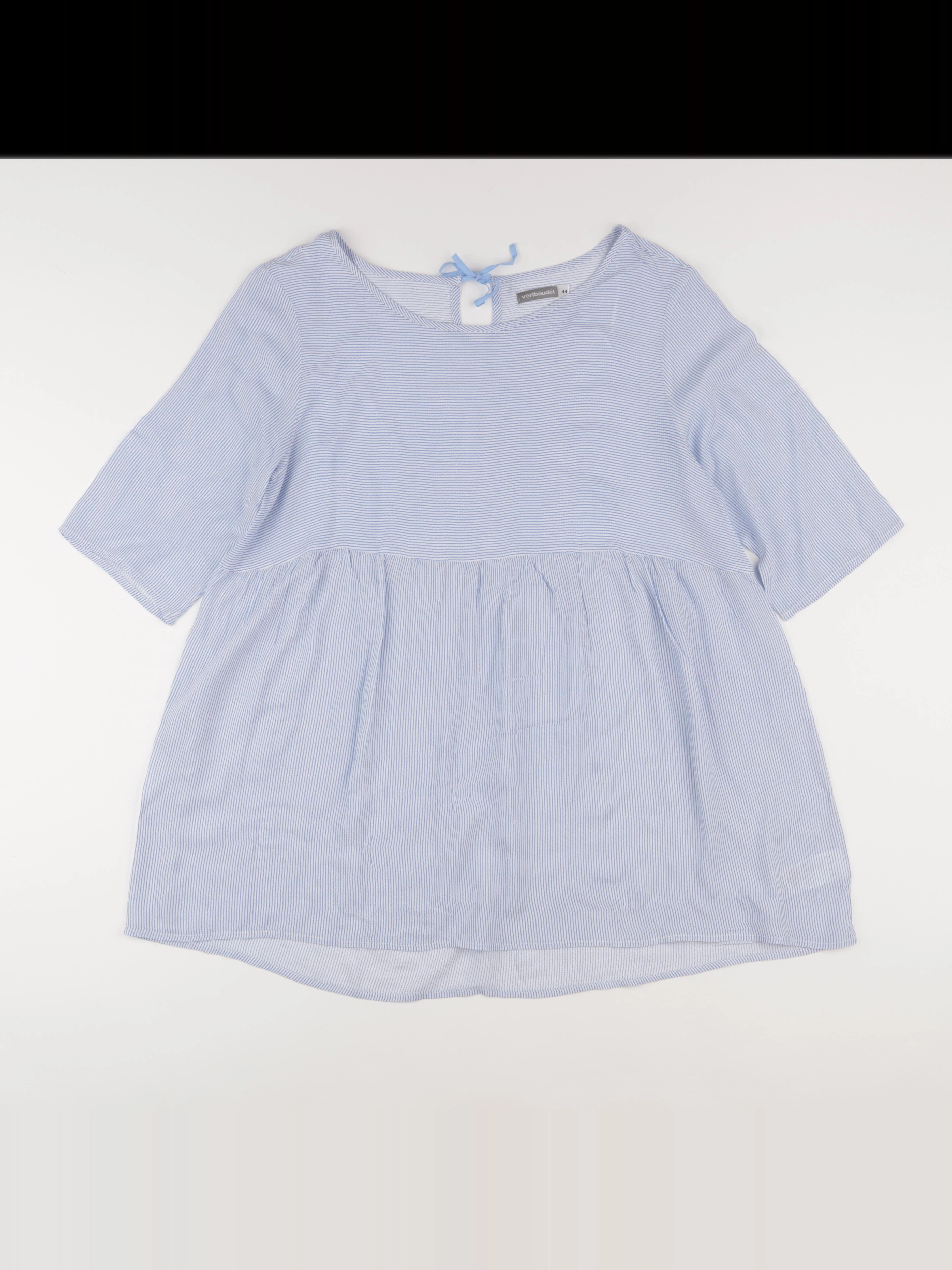 Vertbaudet - blouse grossesse bleu, blanc - 44