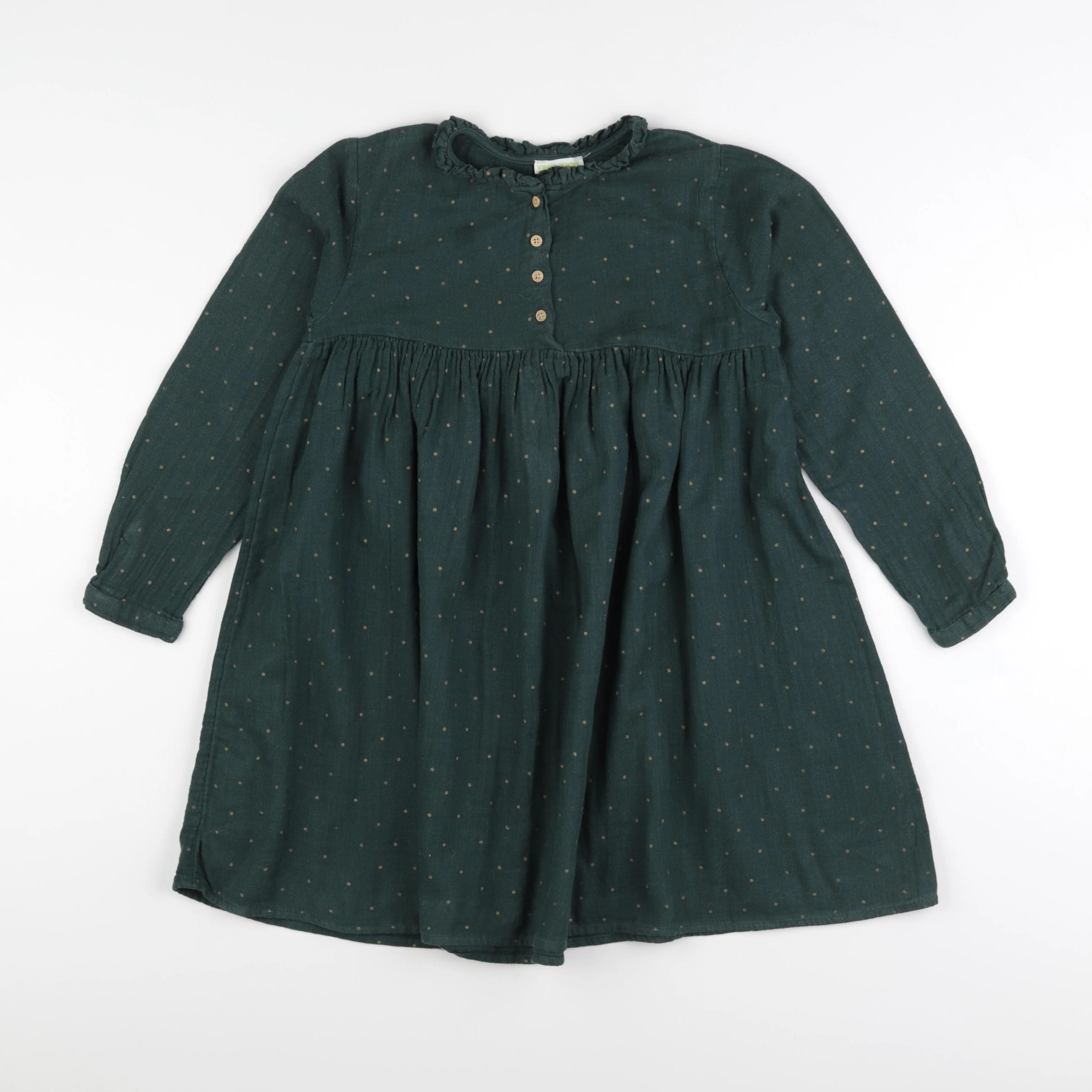 Vertbaudet - robe vert - 8 ans