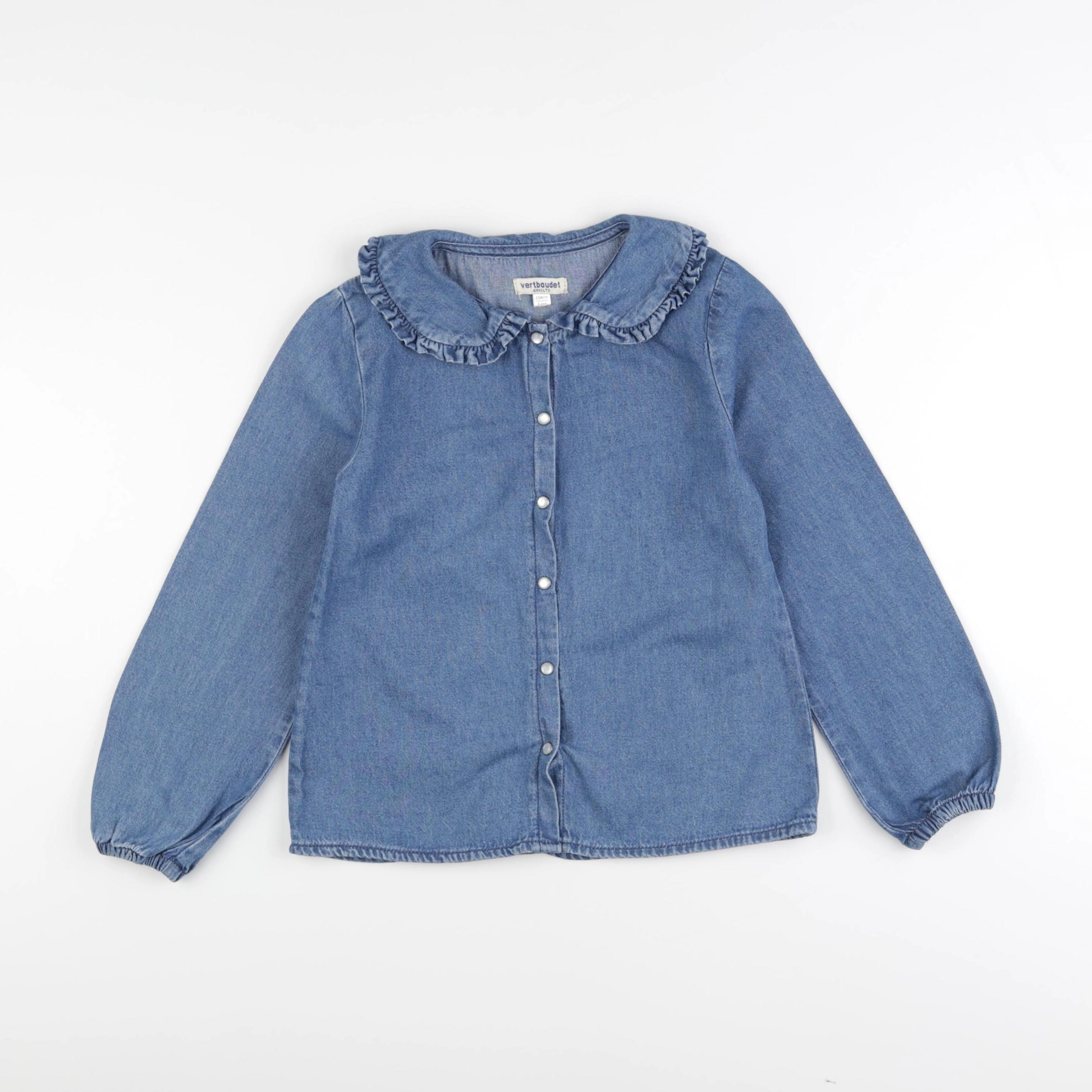 Vertbaudet - blouse bleu - 9 ans
