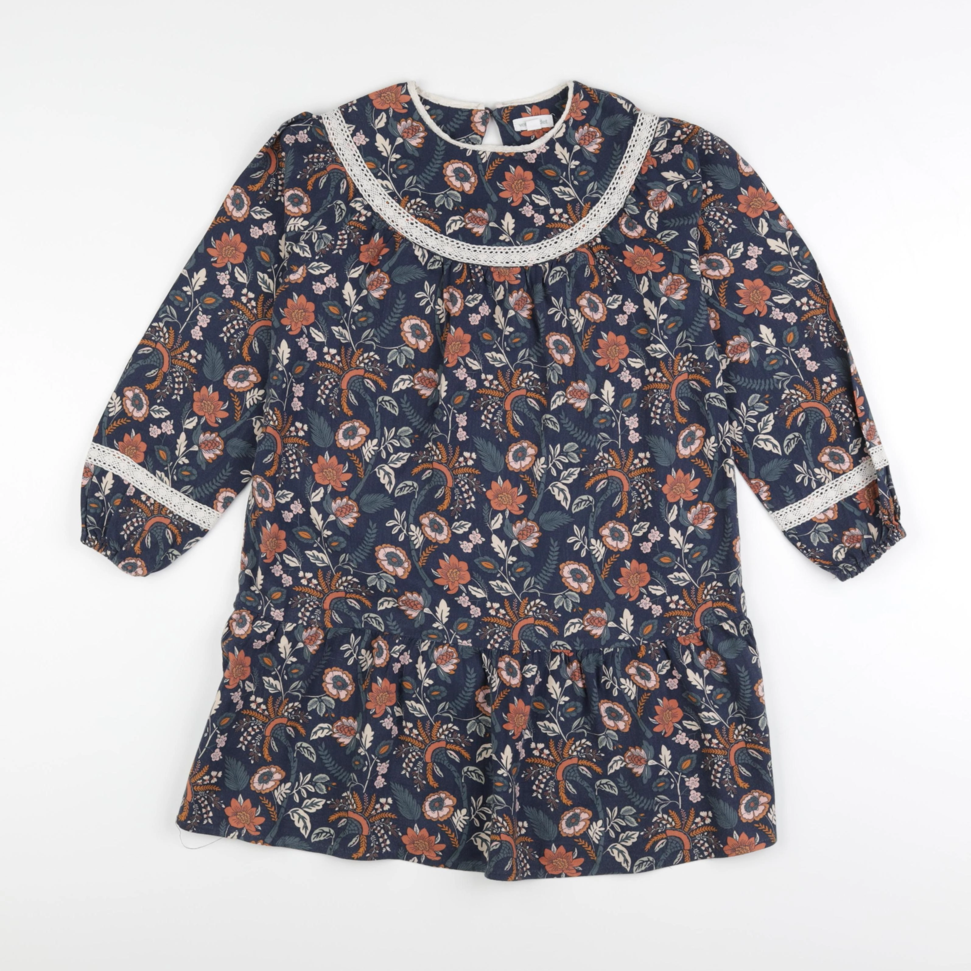 Vertbaudet - robe bleu - 9 ans