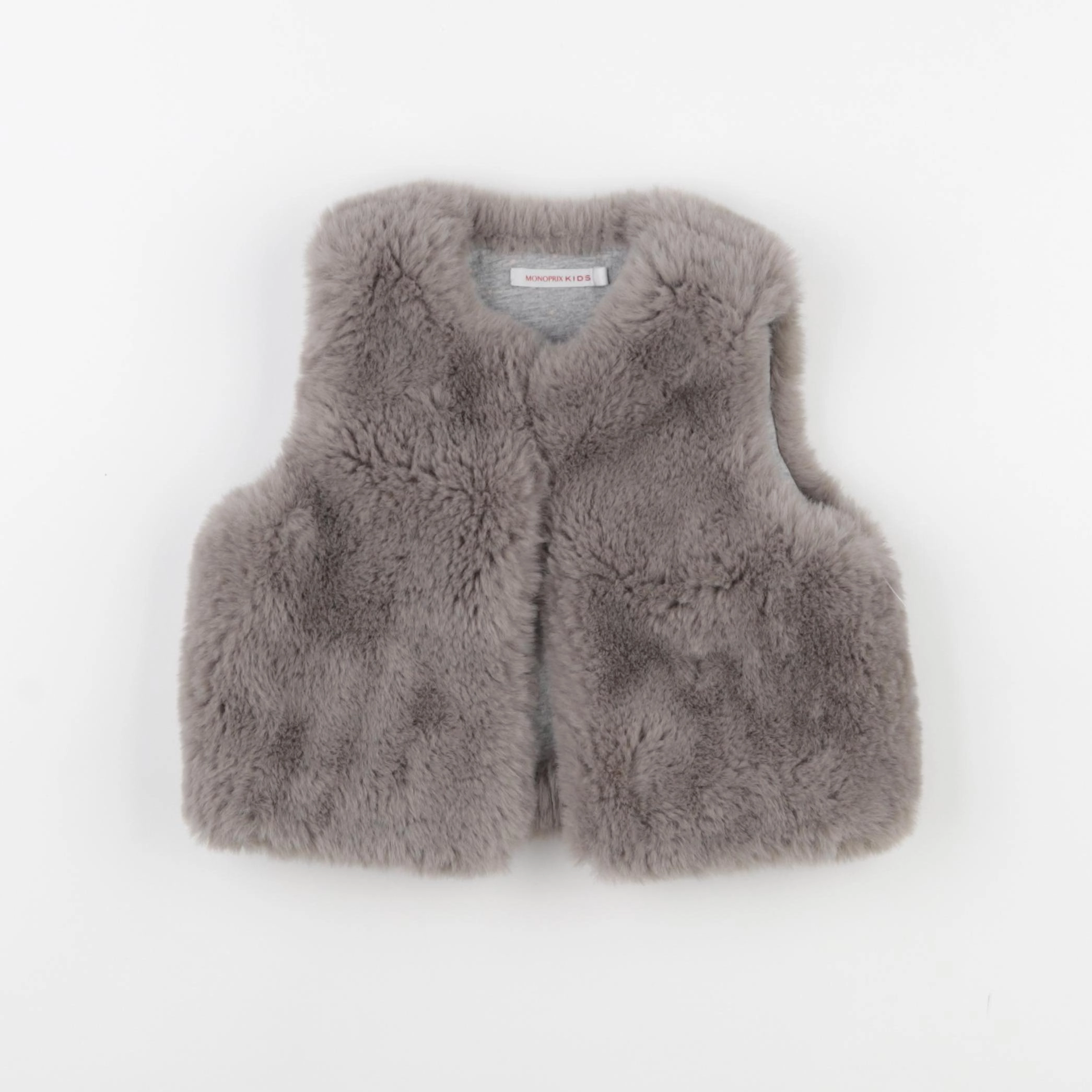 Monoprix - gilet taupe - 3 ans