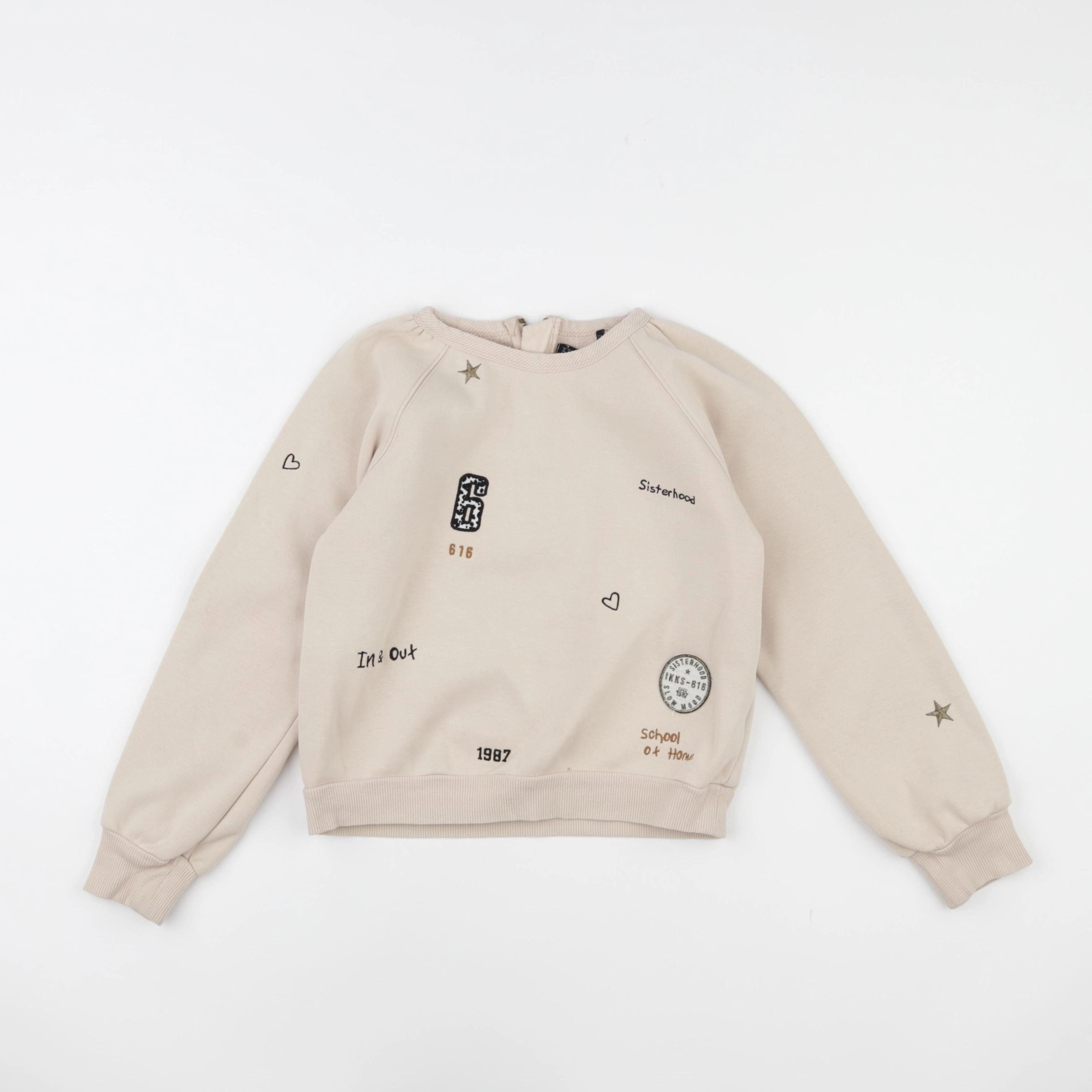 IKKS - sweat beige - 10 ans