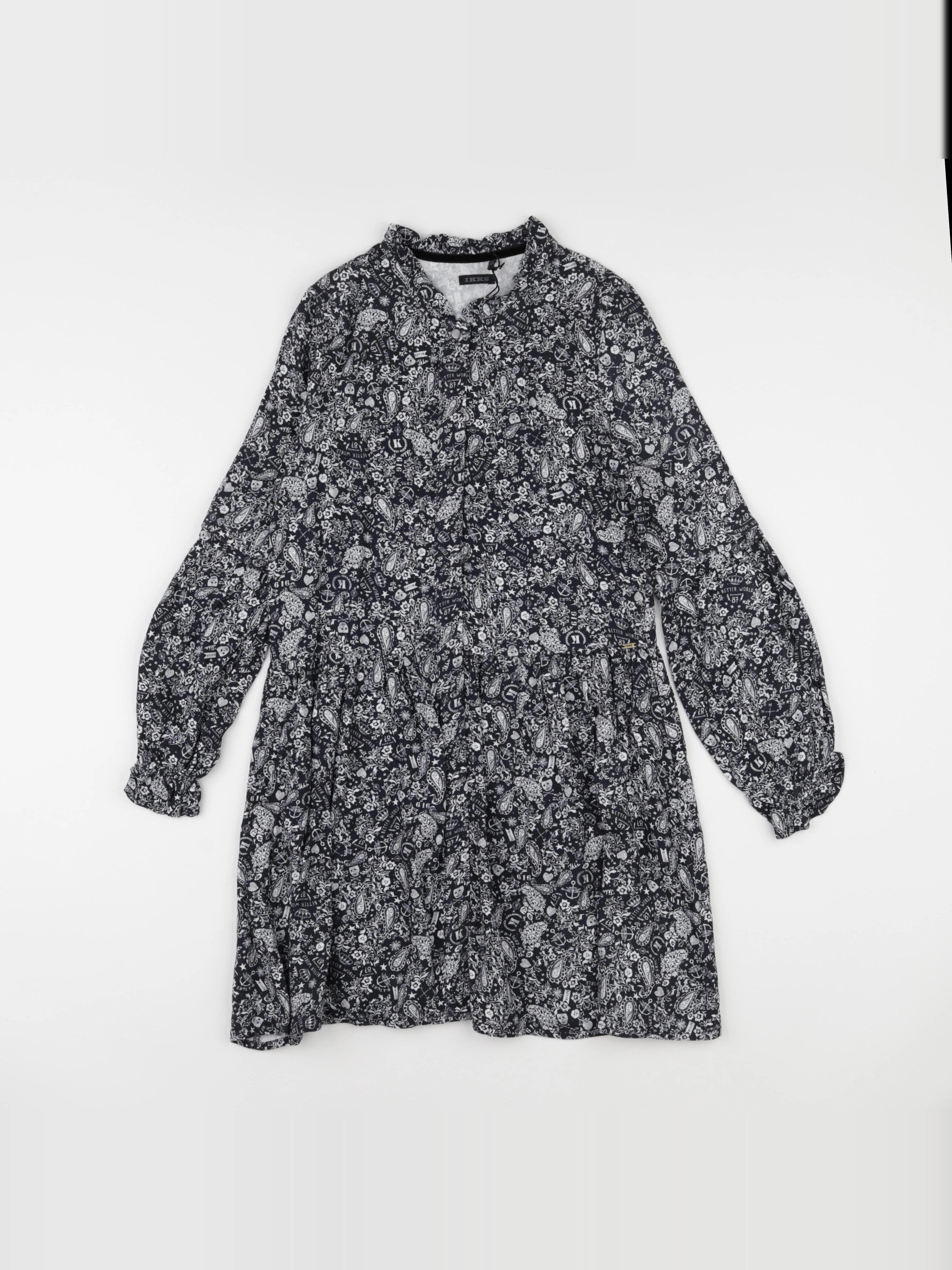 IKKS - robe noir - 10 ans