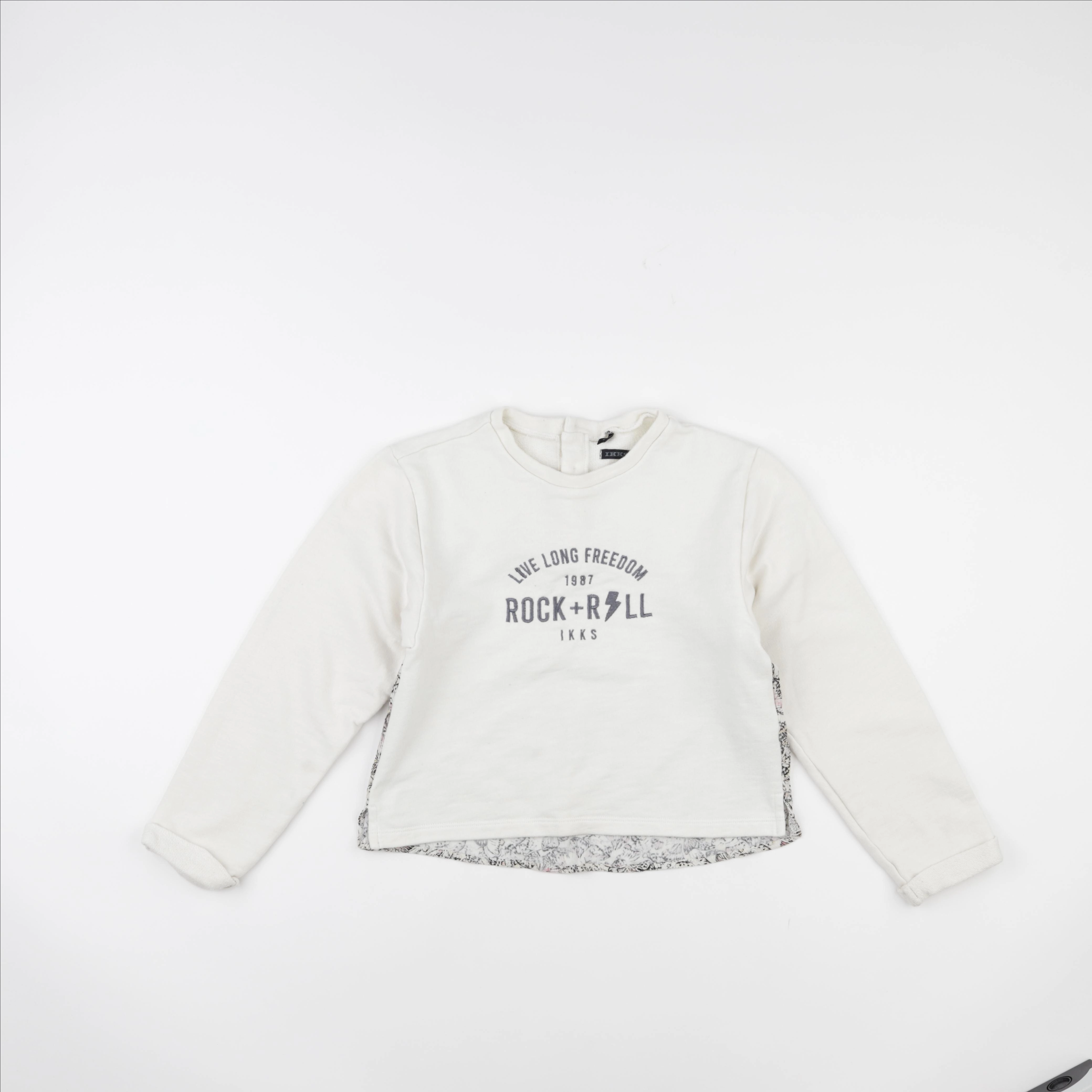 IKKS - sweat blanc - 10 ans