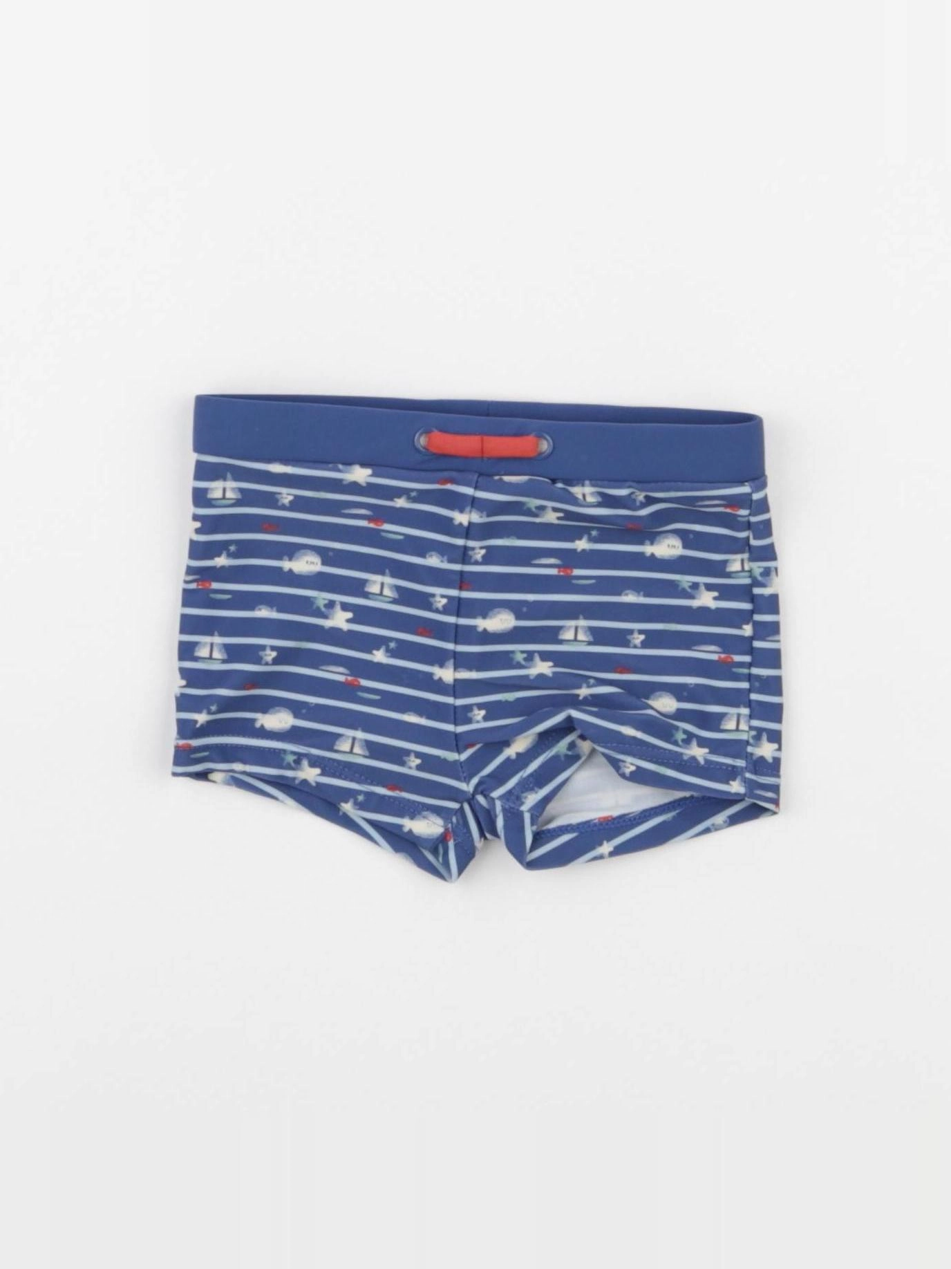 Vertbaudet - maillot de bain bleu - 9 mois