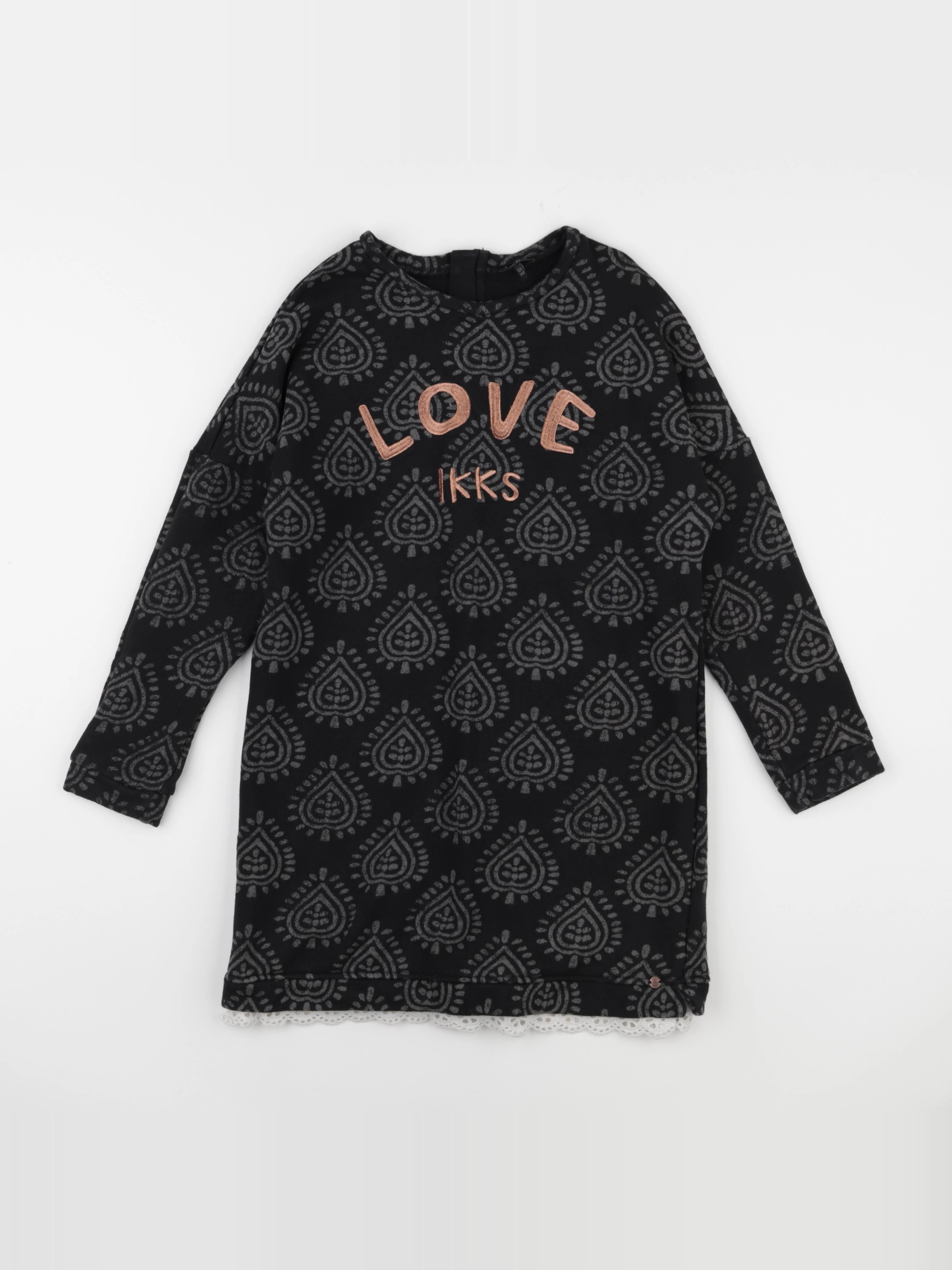 IKKS - robe noir - 10 ans