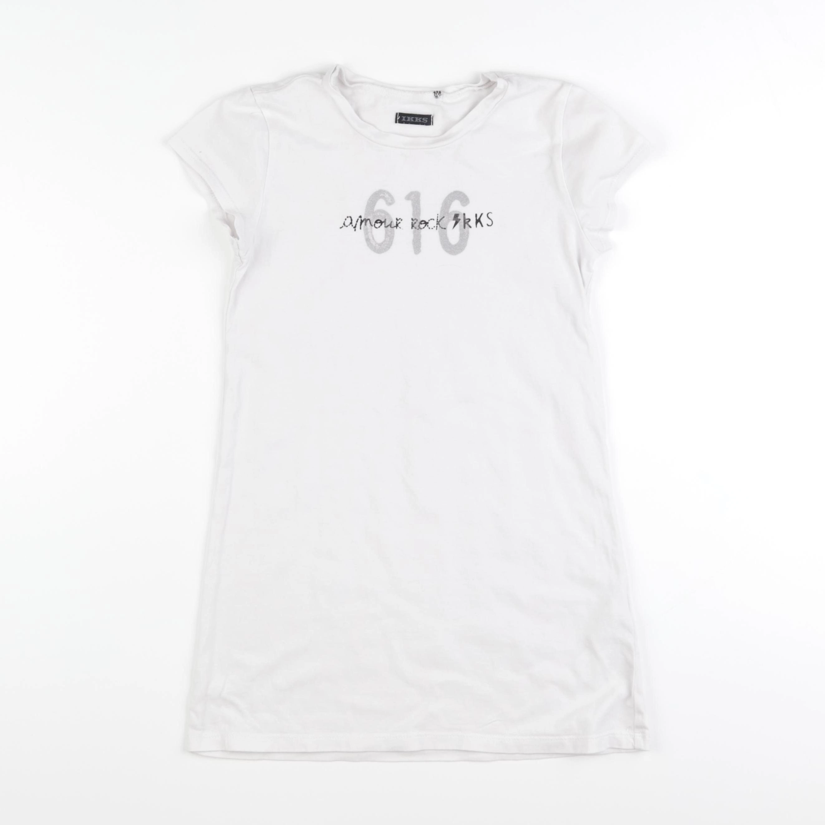 IKKS - robe blanc - 8 ans