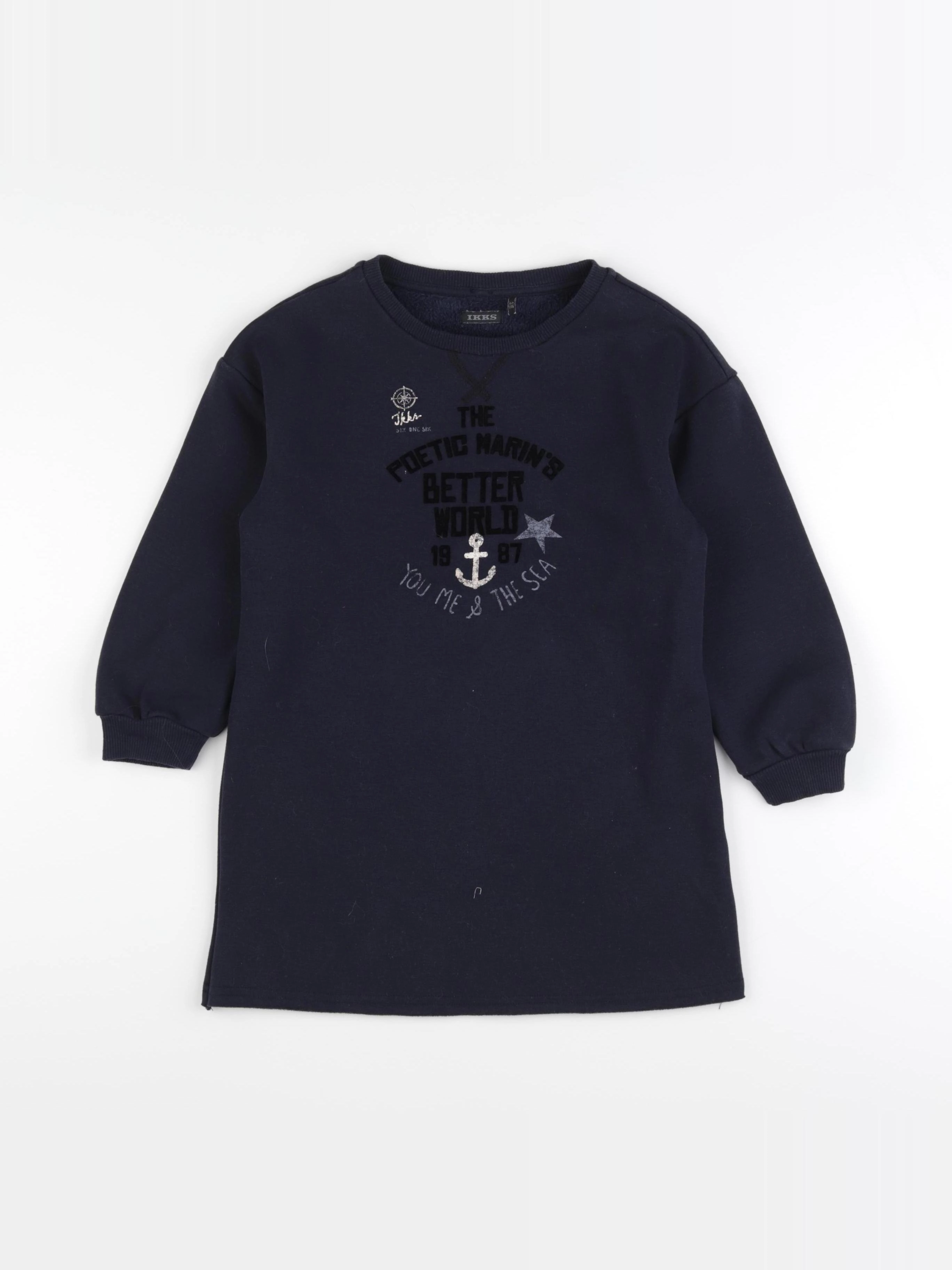 IKKS - robe bleu - 6 ans