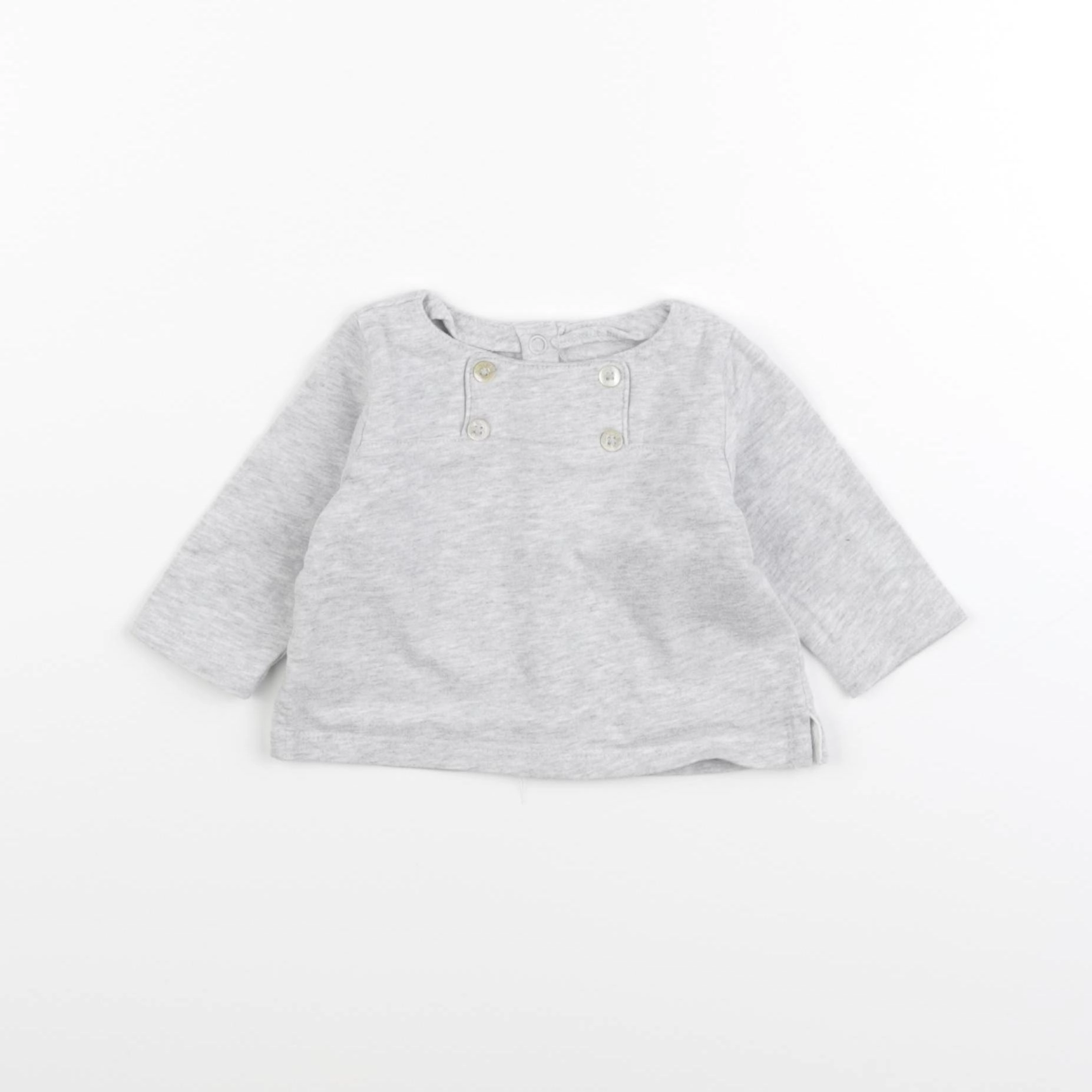 Natalys - tee-shirt gris - 3 mois