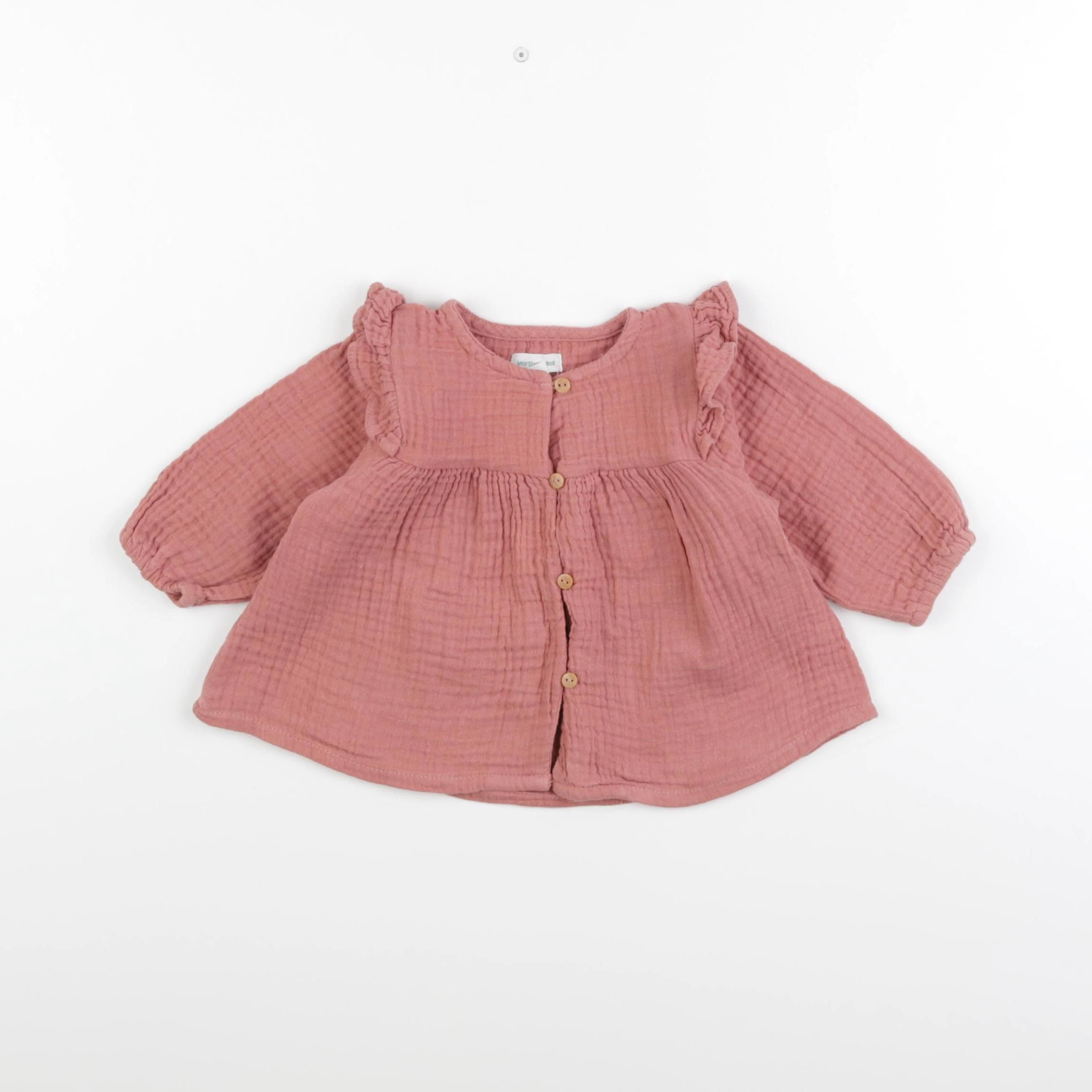 Vertbaudet - blouse rose - 3 mois