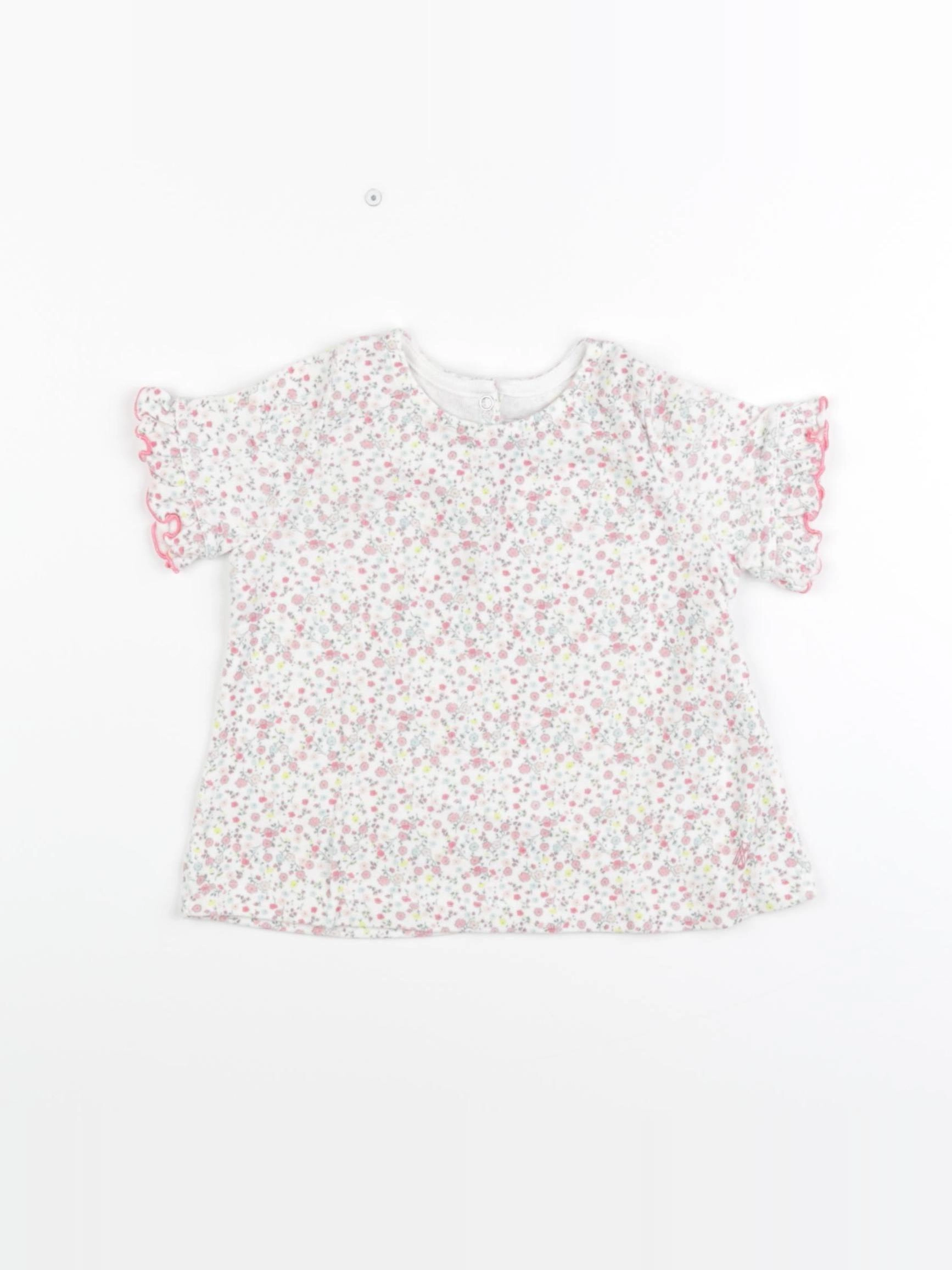 Petit Bateau - tee-shirt rose - 18 mois
