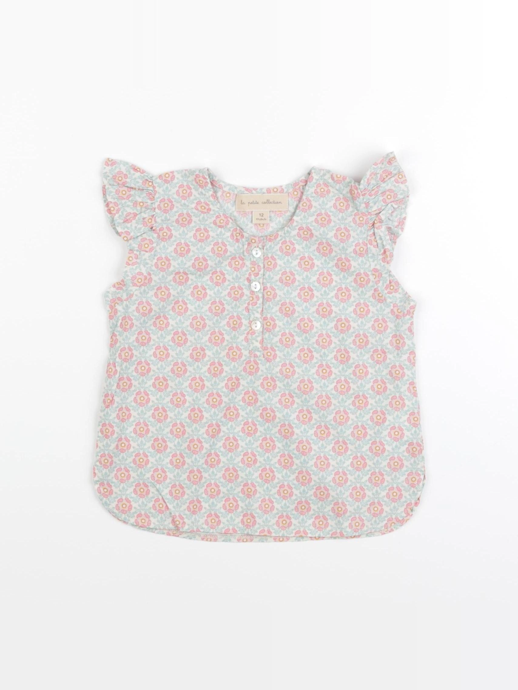 La Petite Collection - blouse bleu - 12 mois