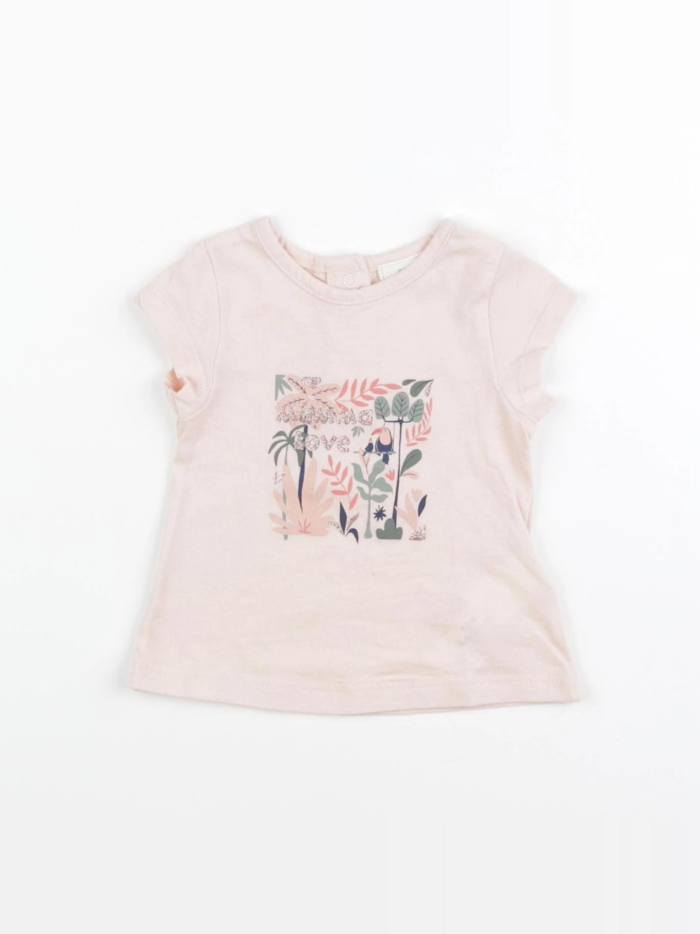Tape à l'oeil - tee-shirt rose - 3 mois