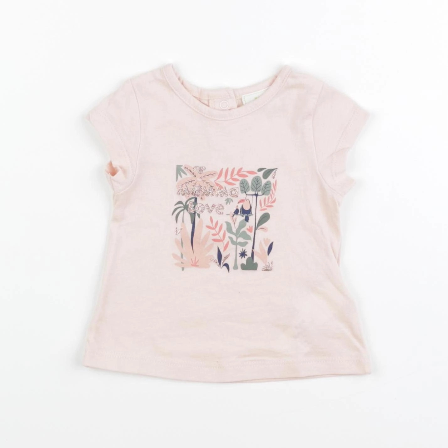 Tape à l'oeil - tee-shirt rose - 3 mois