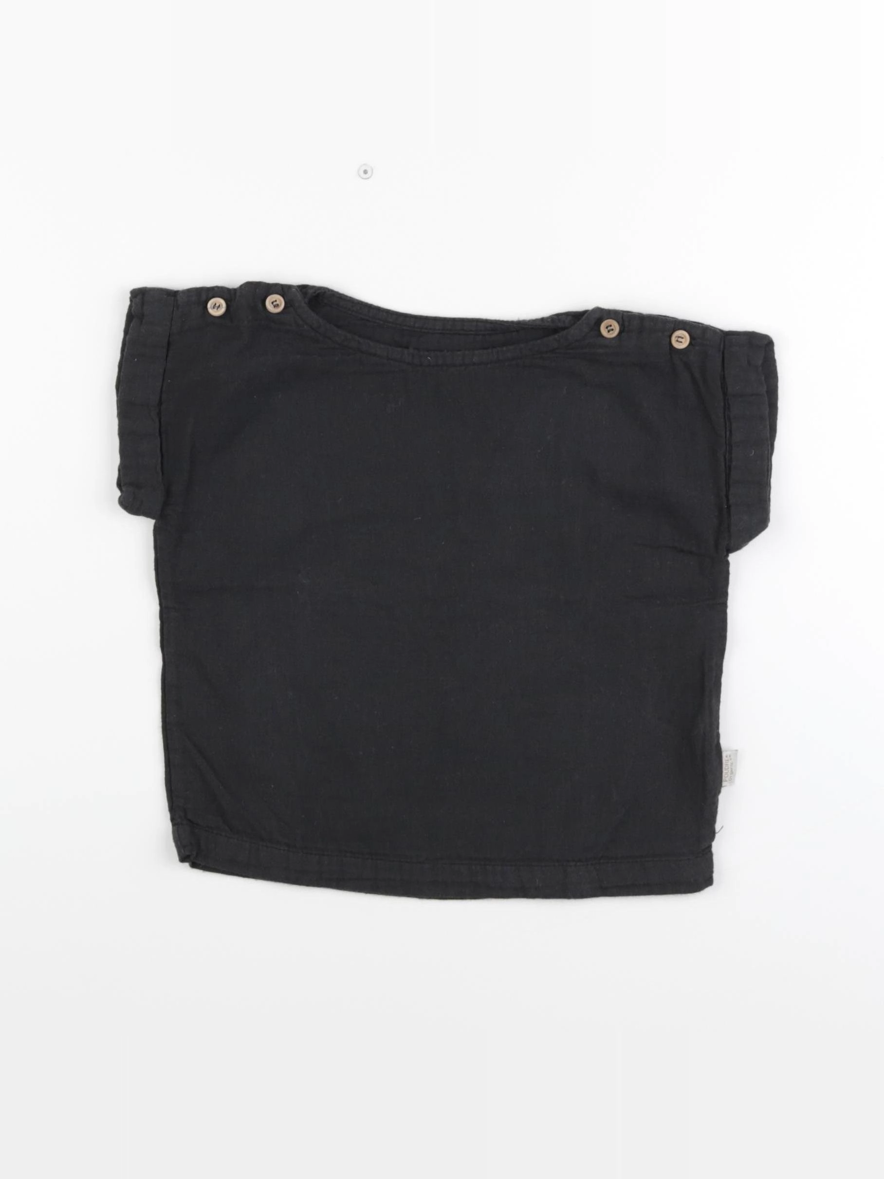 Poudre Organic - blouse noir - 12 mois