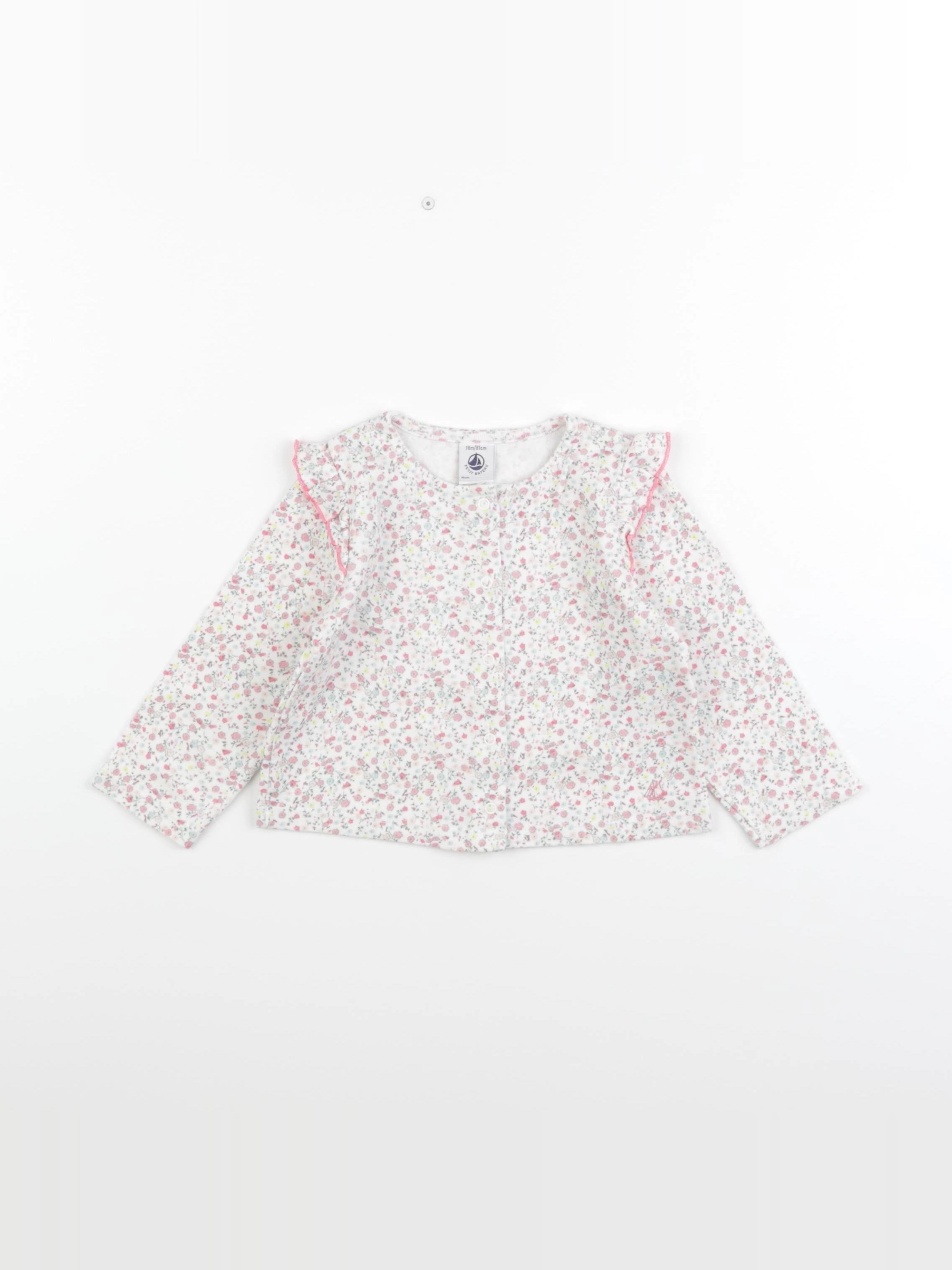 Petit Bateau - sweat rose - 18 mois