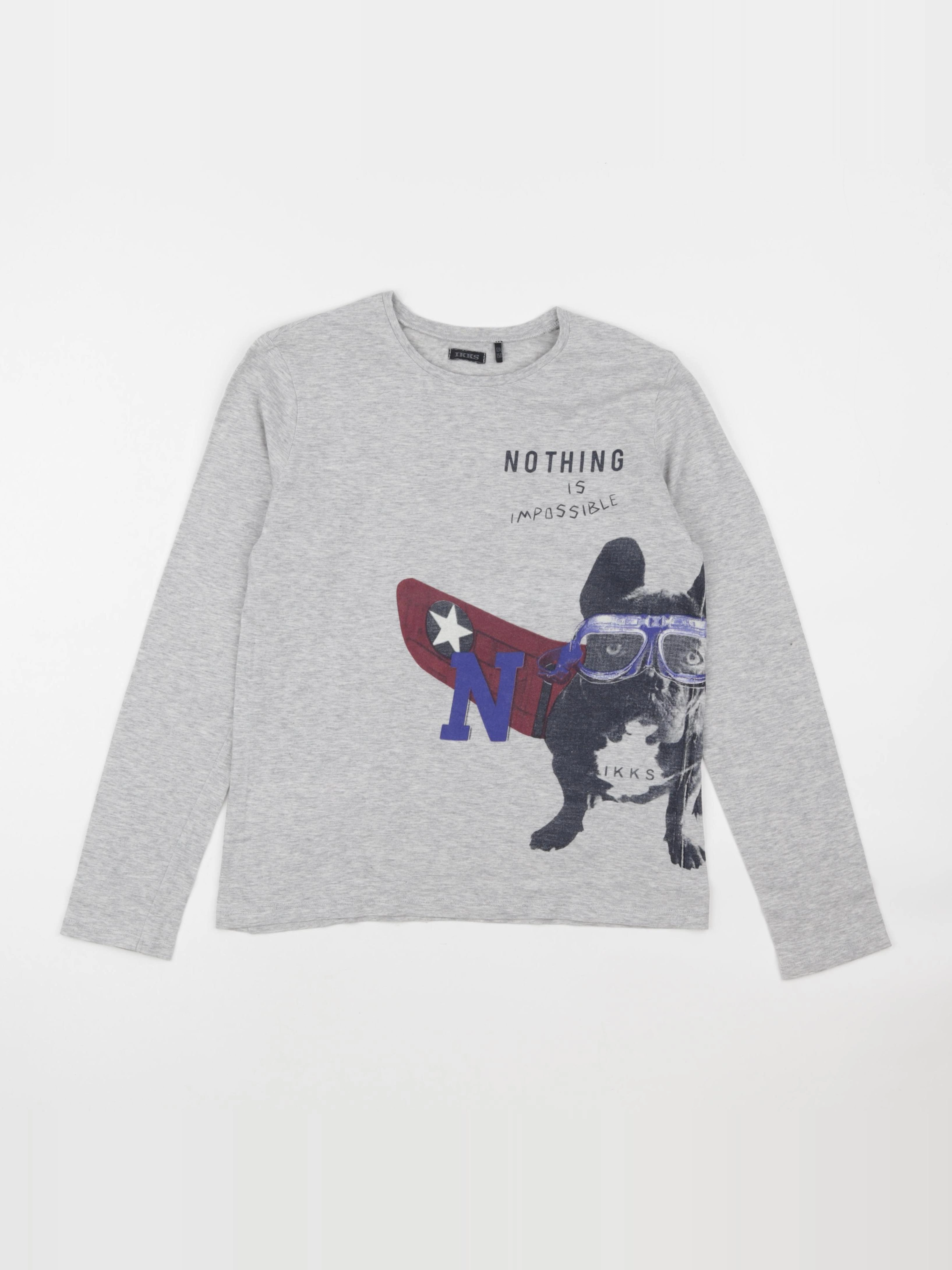 IKKS - tee-shirt gris - 12 ans