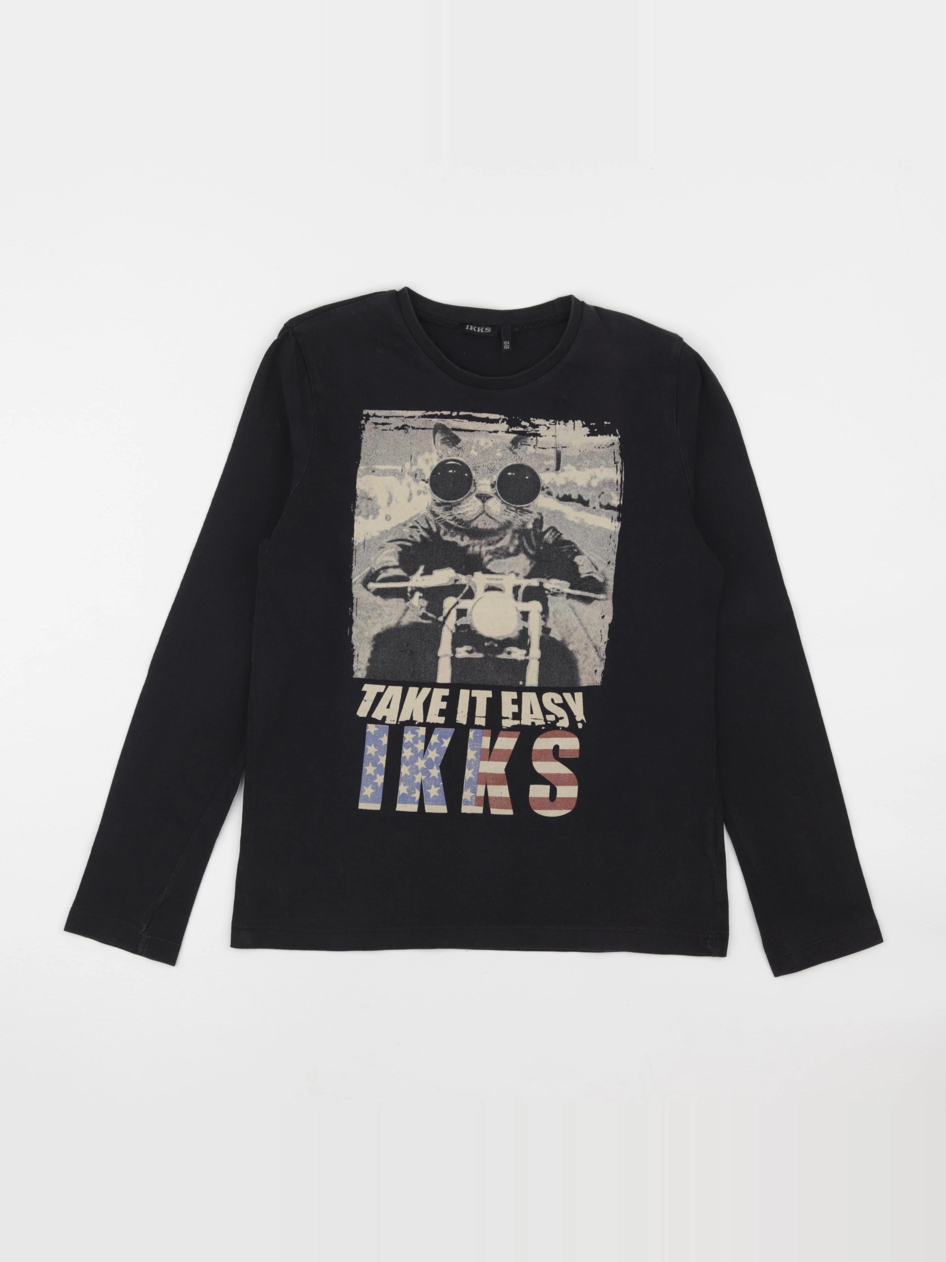 IKKS - tee-shirt noir - 12 ans