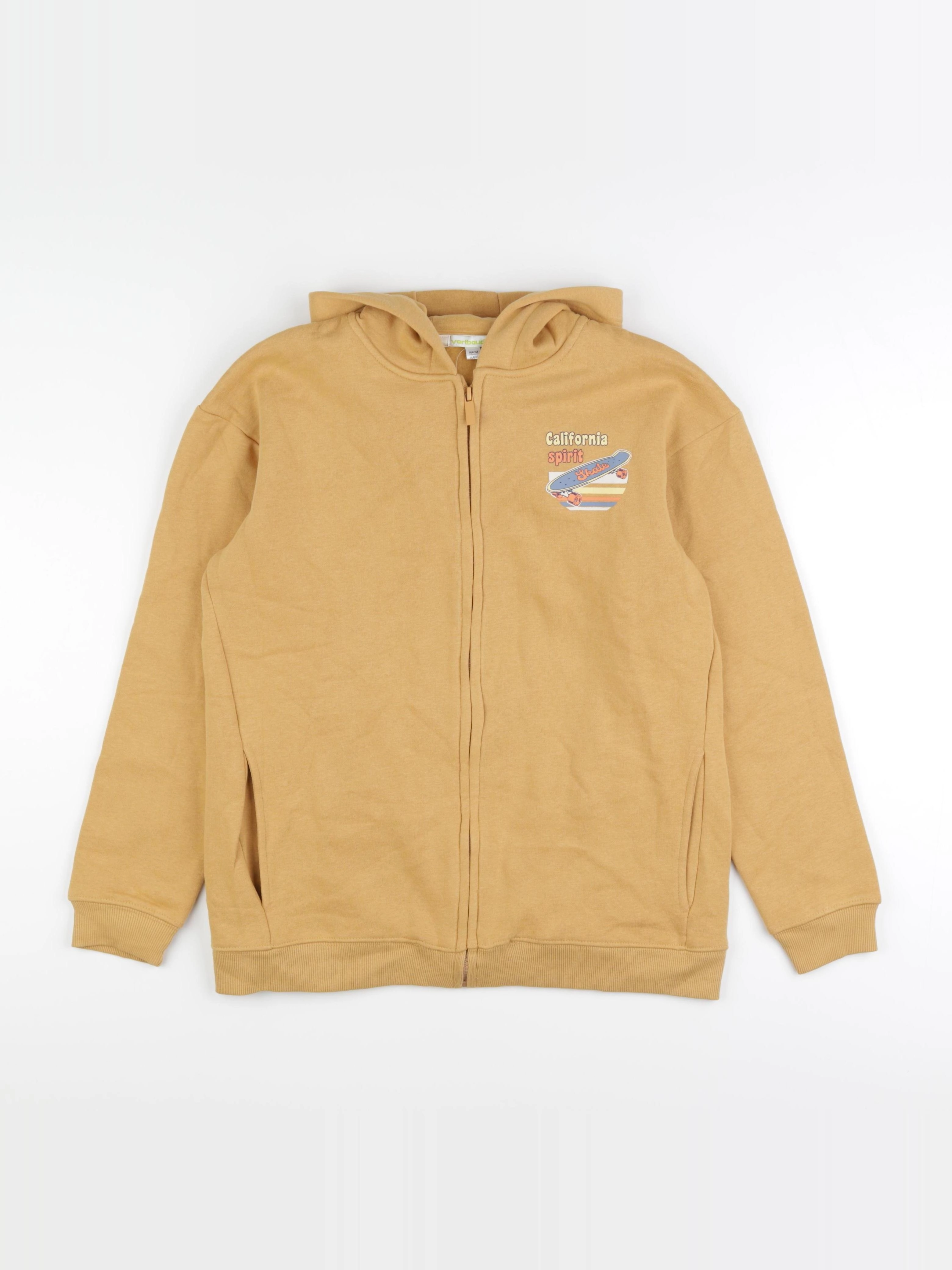 Vertbaudet - sweat jaune - 14 ans