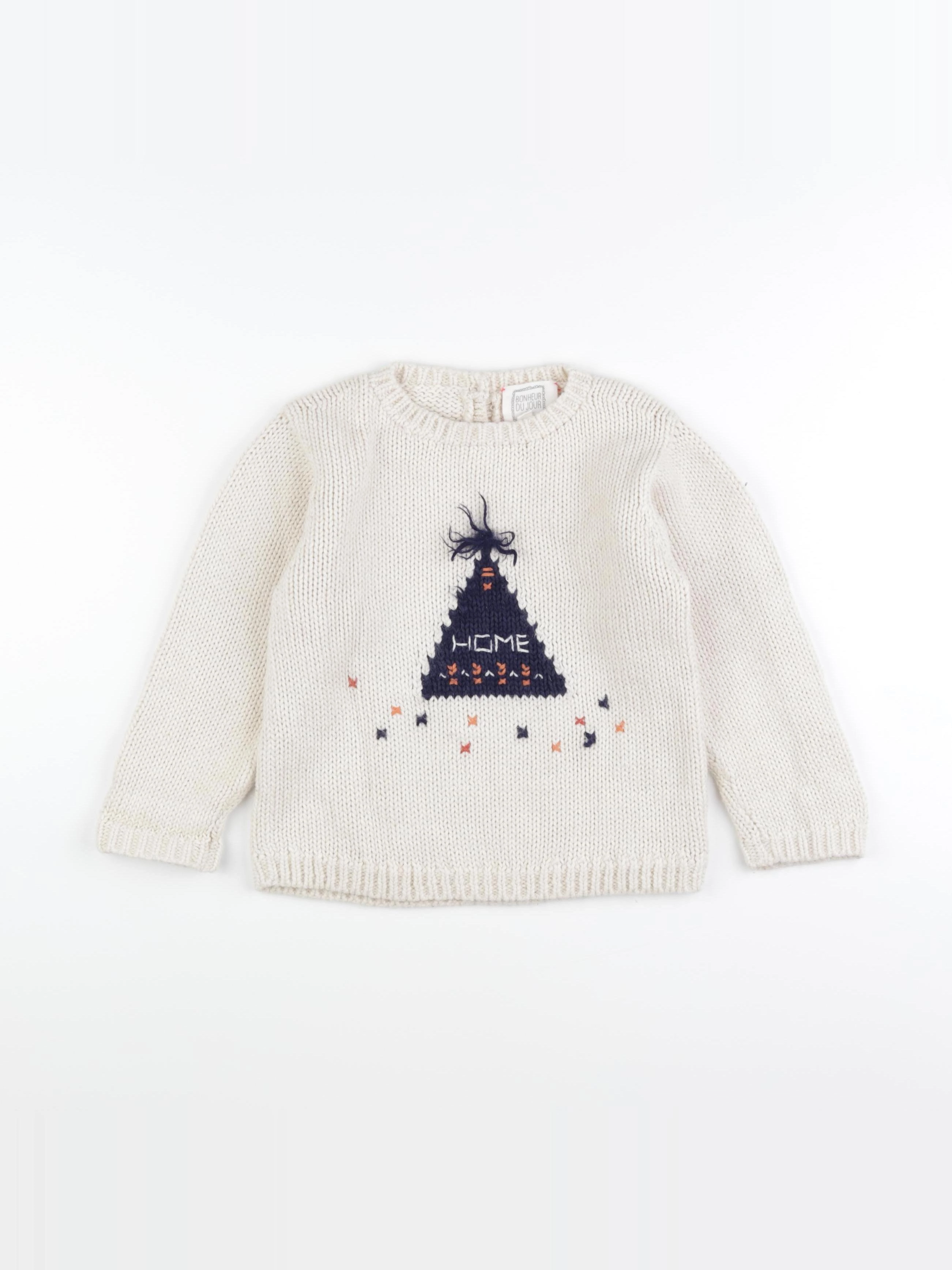 Bonheur du jour - pull beige - 4 ans