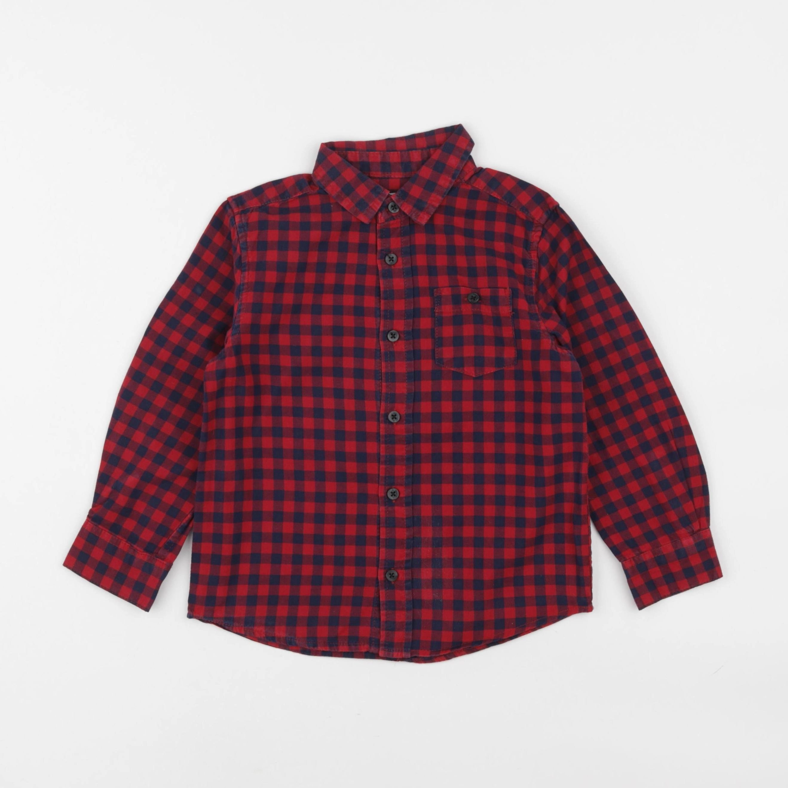 Monoprix - chemise rouge - 4 ans