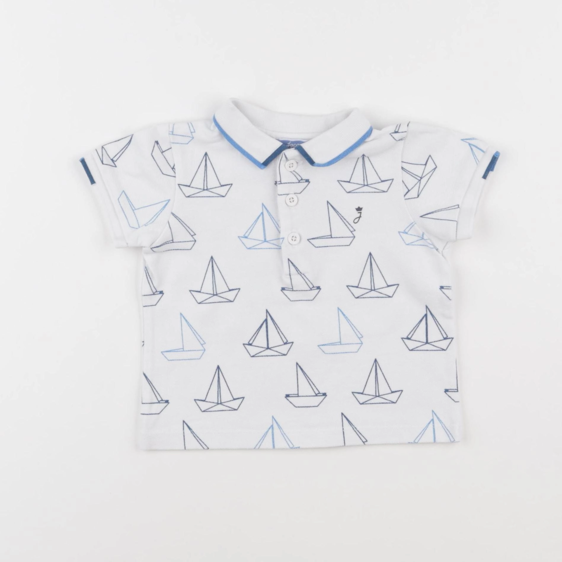 Jacadi - polo blanc - 12 mois