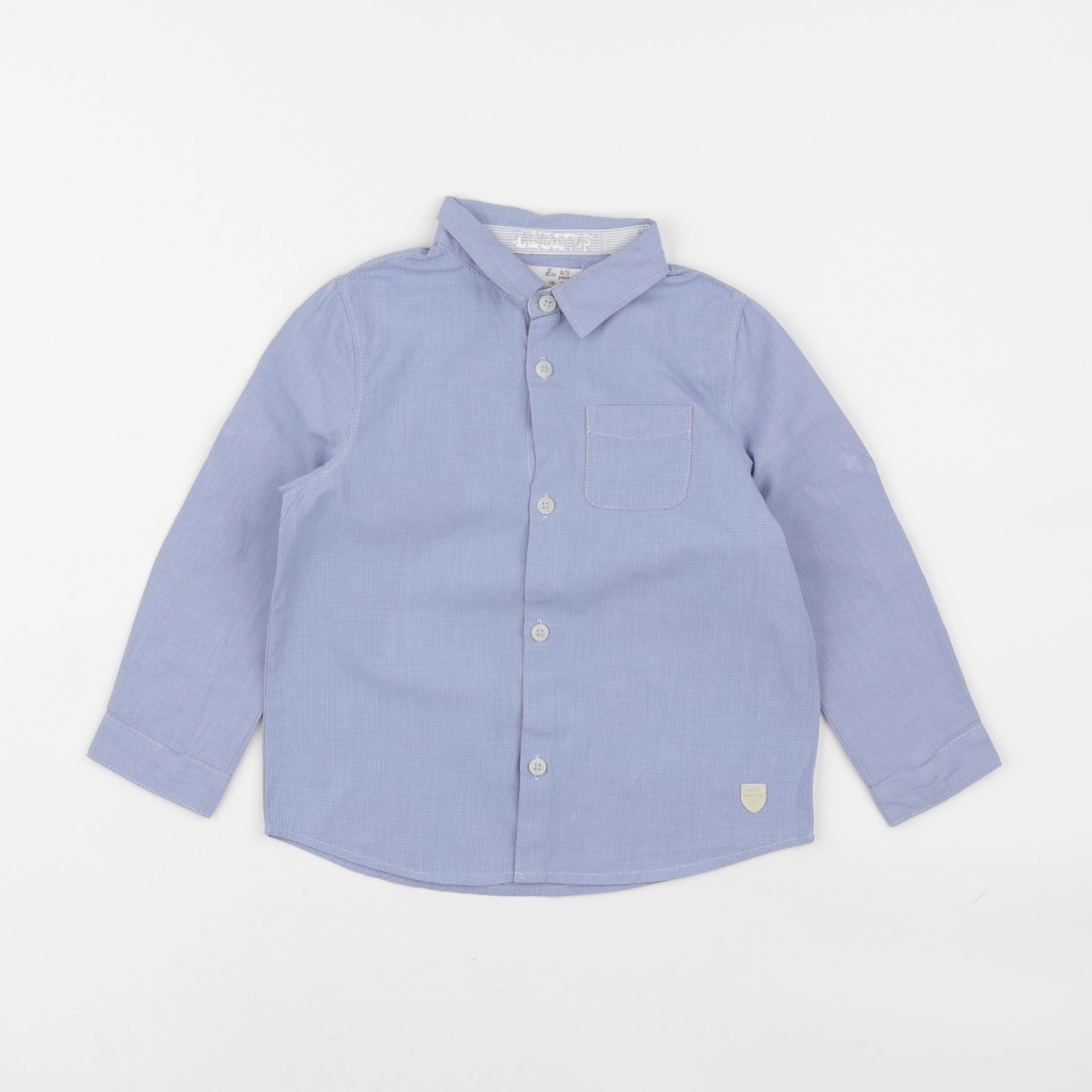 Zara - chemise bleu - 2/3 ans