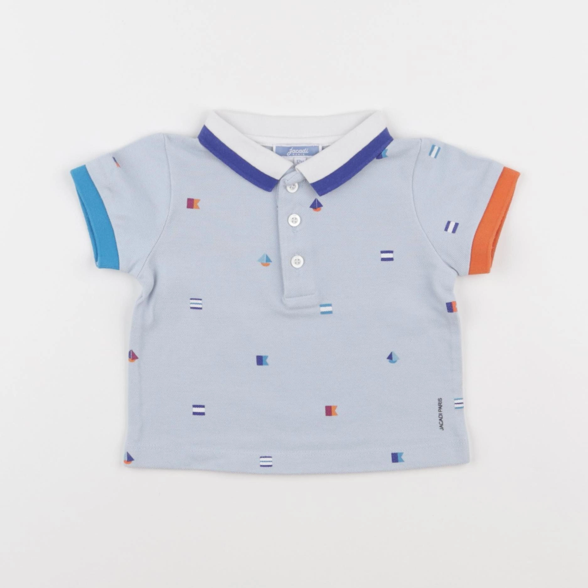 Jacadi - polo bleu - 12 mois