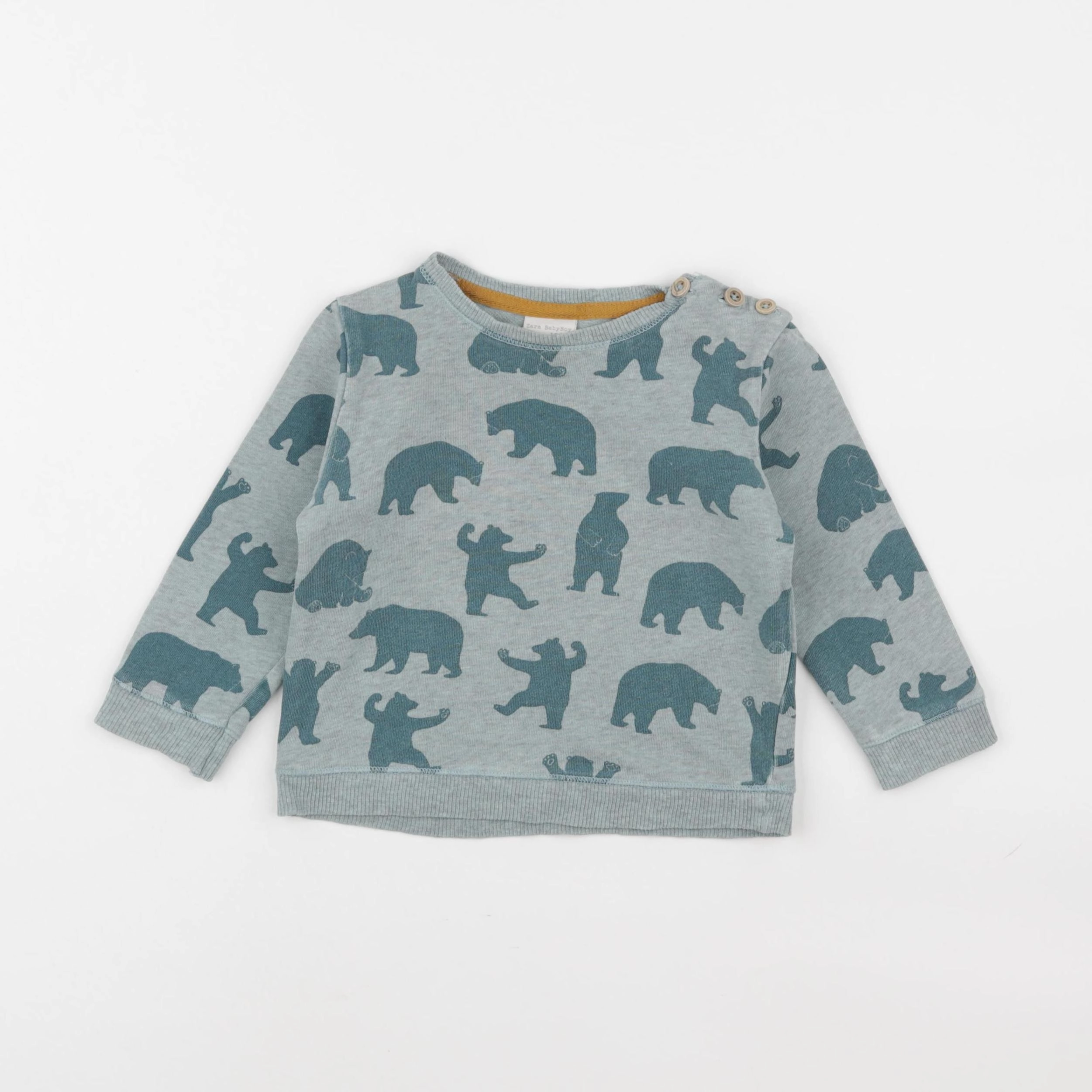 Zara - sweat vert - 18/24 mois
