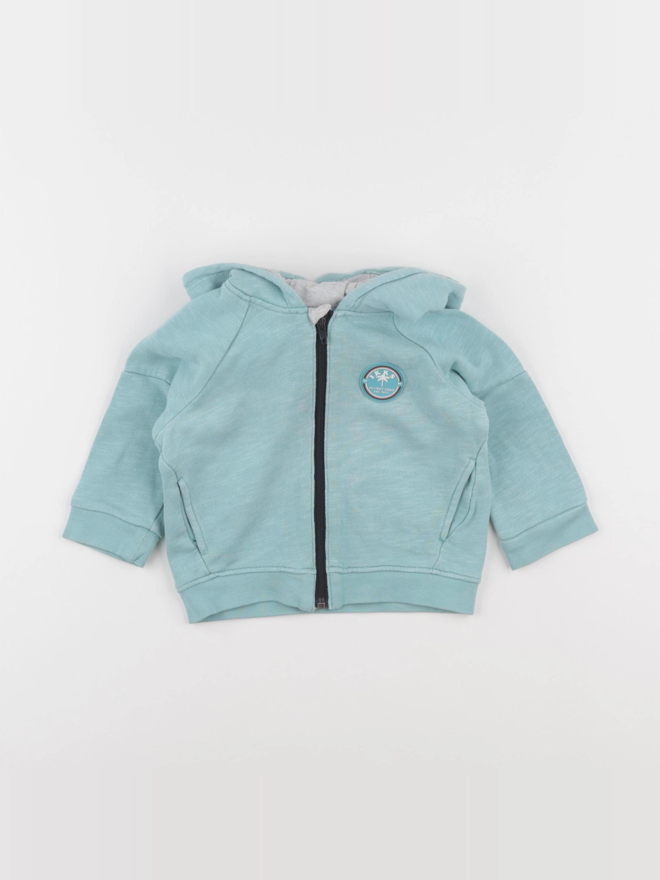 IKKS - sweat bleu - 12 mois