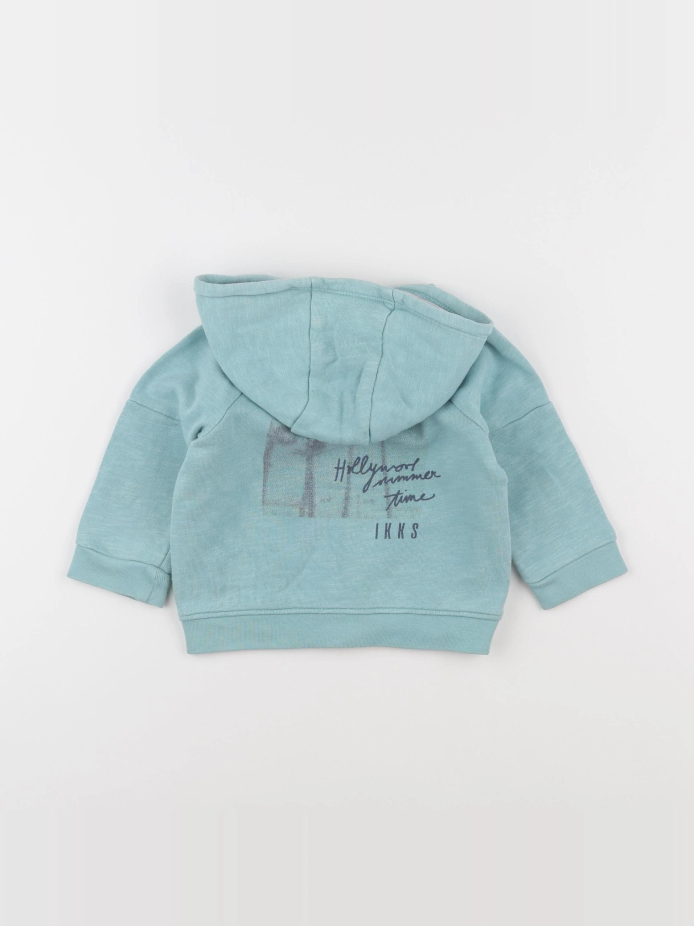 IKKS - sweat bleu - 12 mois