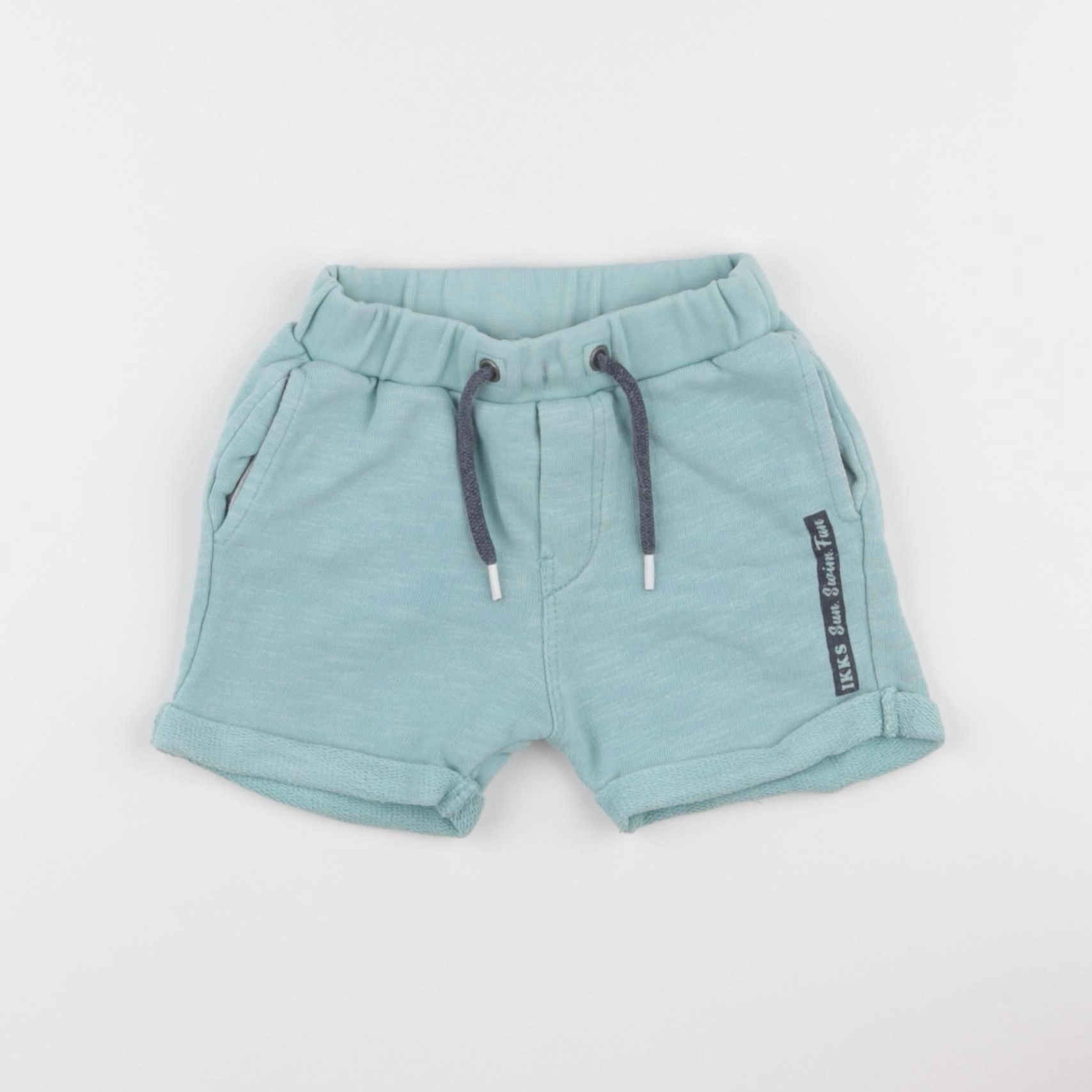 IKKS - short bleu - 12 mois