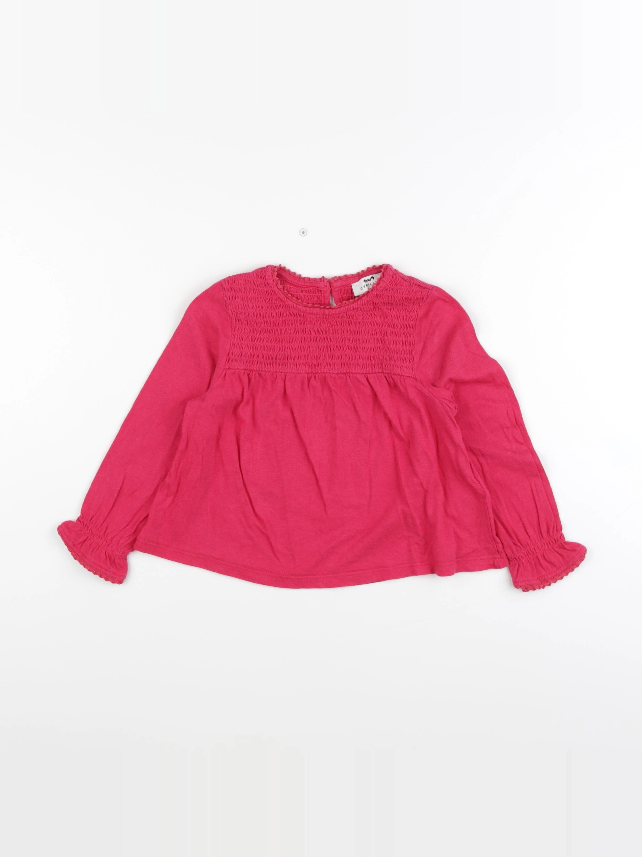 Cyrillus - blouse rose - 4 ans
