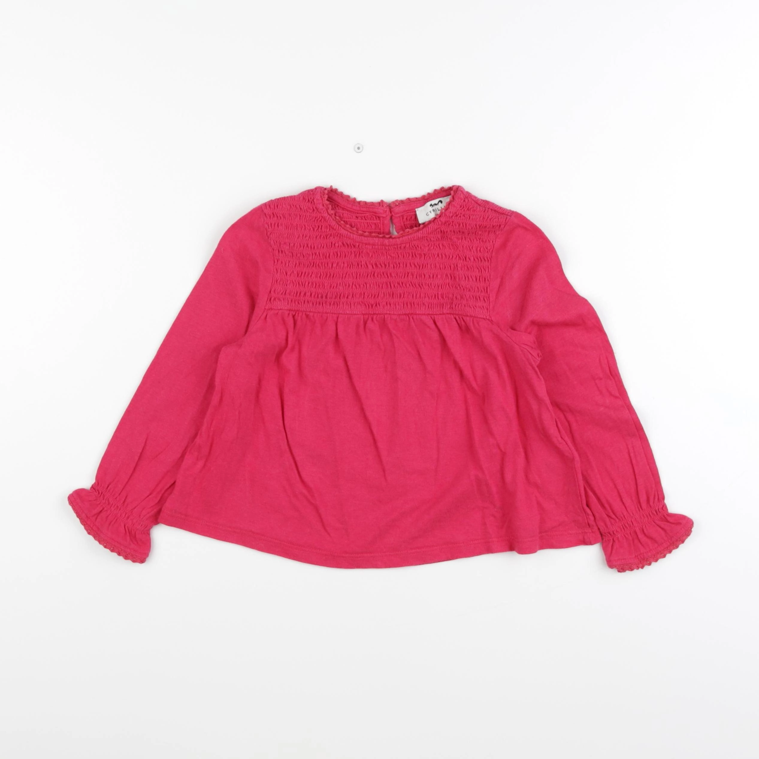Cyrillus - blouse rose - 4 ans