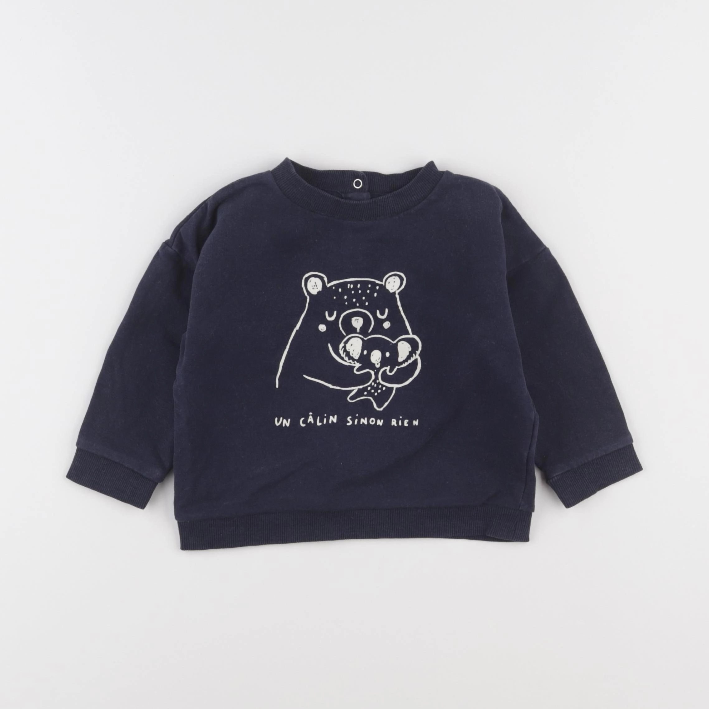 Vertbaudet - sweat bleu - 24 mois