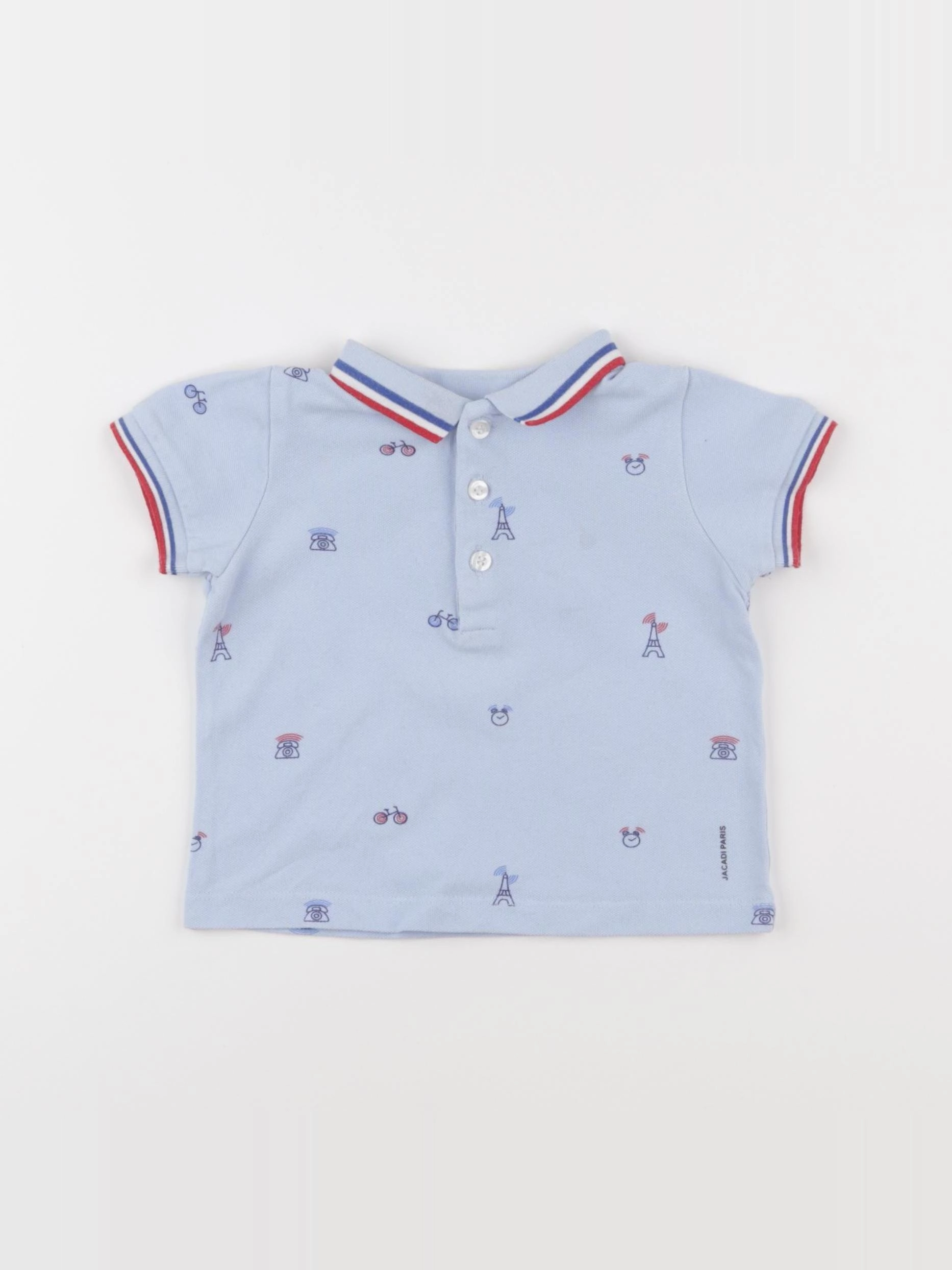 Jacadi - polo bleu - 12 mois