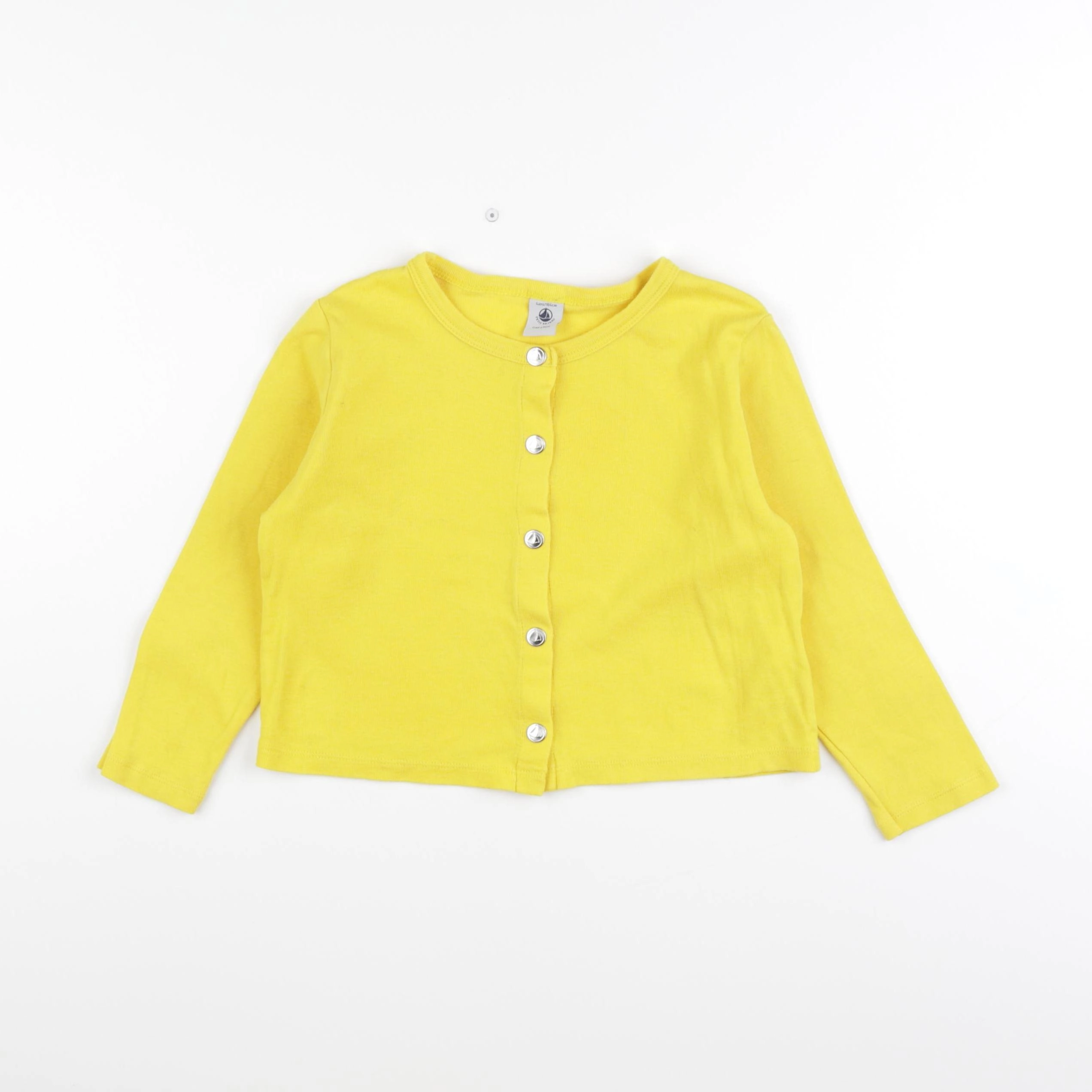 Petit Bateau - tee-shirt jaune - 4 ans